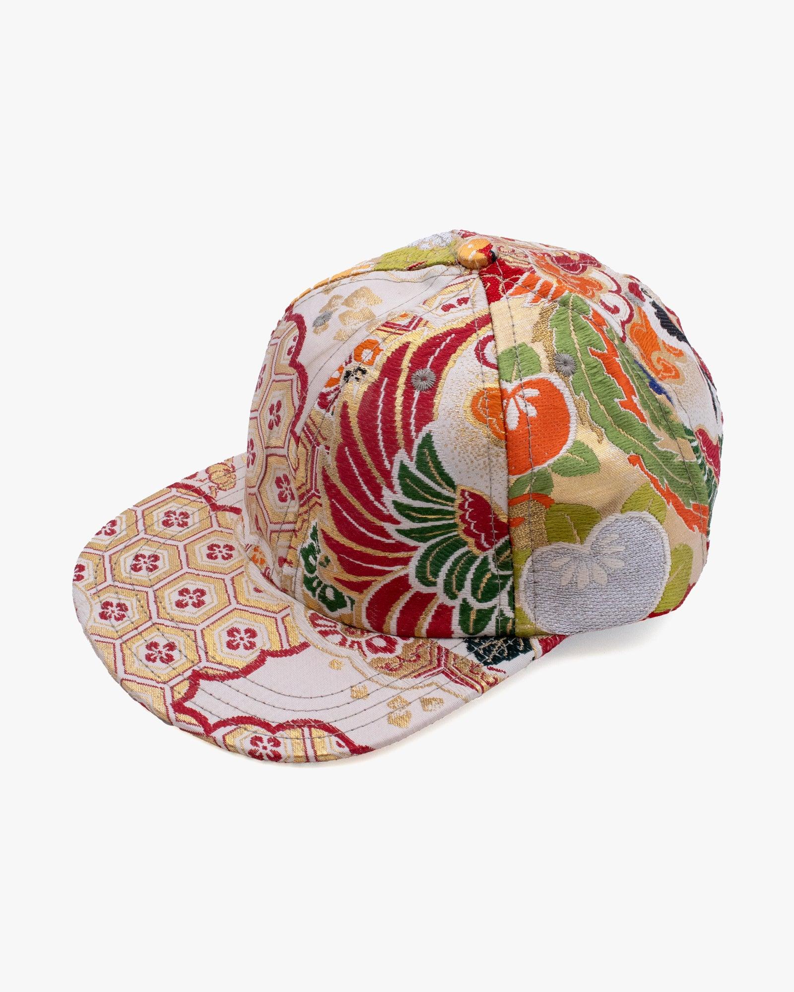 Kiriko Original Cap, 6-Panel, Maru-Obi, Tsuru with Kiku and Ougi