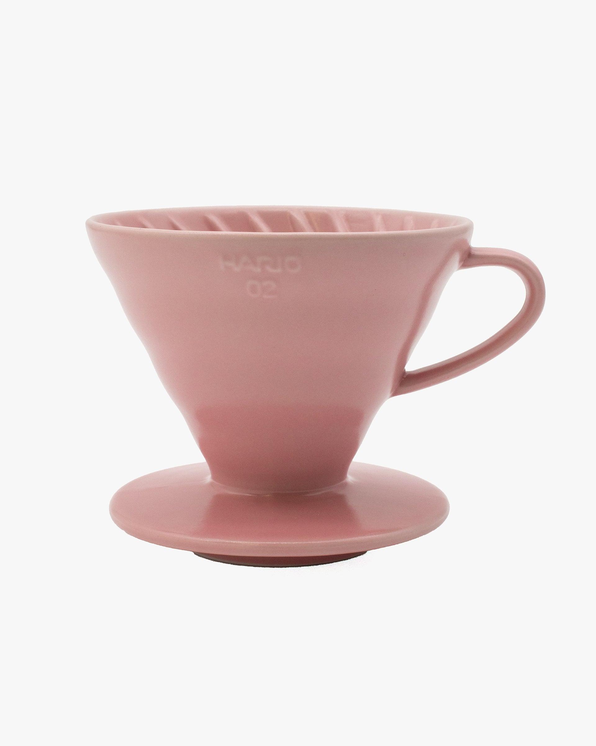 , V60 Ceramic Coffee Dripper, 02 Matte Pink