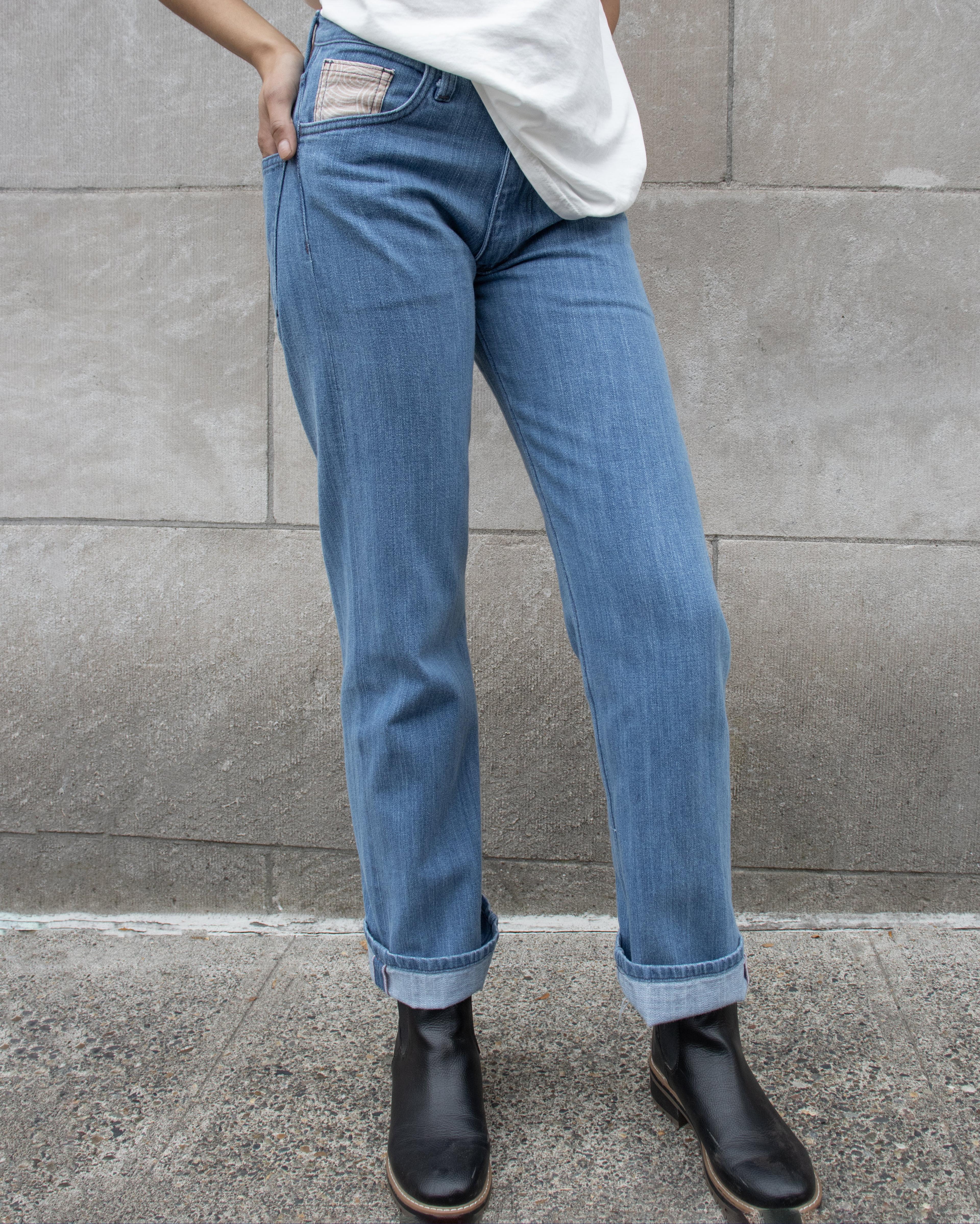 Kiriko Original Easy Fit Denim, US Made 11 oz. Lightweight Broken Twill - Bleach Wash