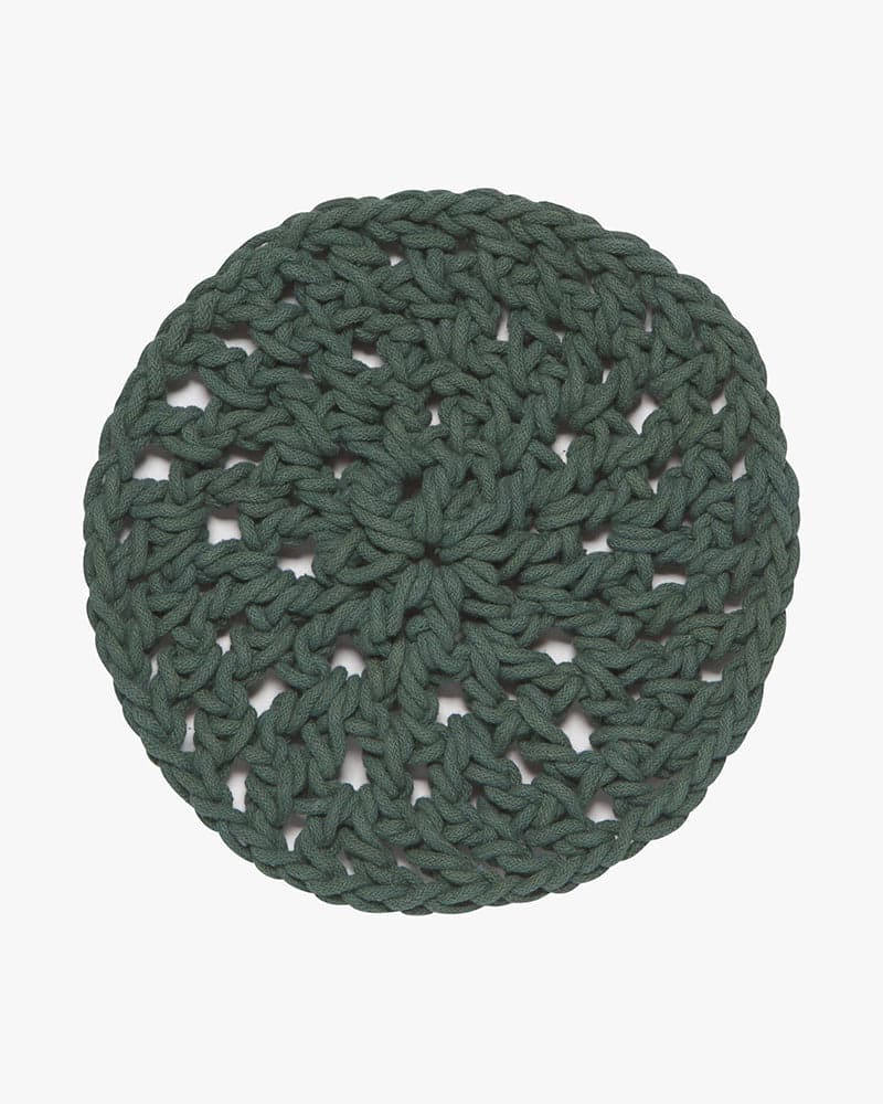 , Jade Green Knotted Trivet