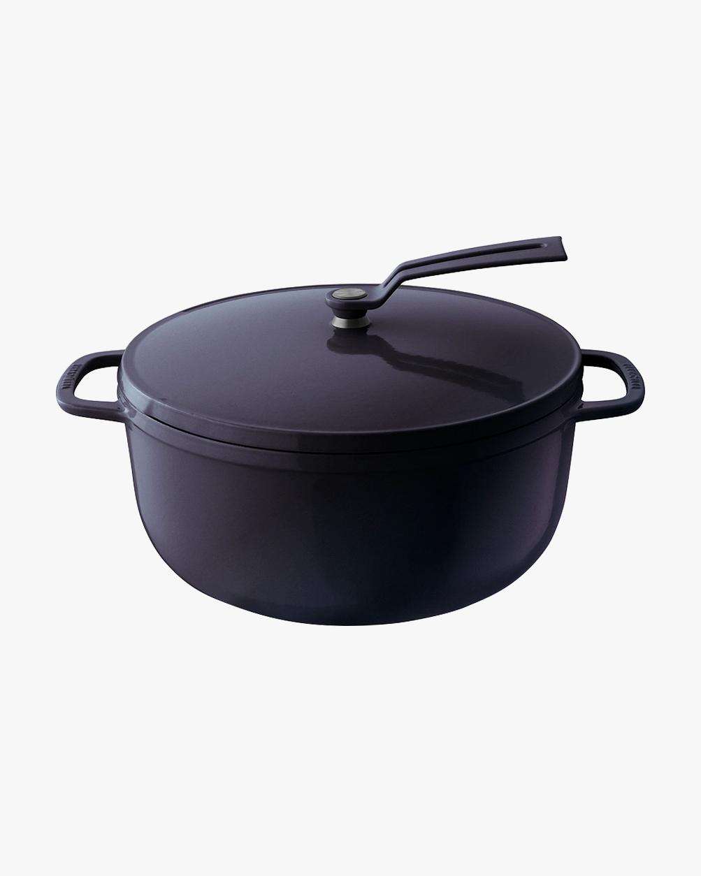 Oven Pot 2.0, Vermicular, Standing Handle, Deep Ocean Blue, 26cm