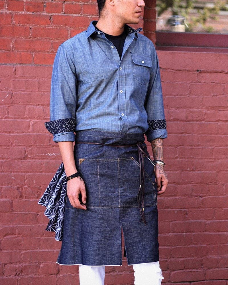 Original Work Apron, Waist, Japanese Selvedge Denim, Indigo