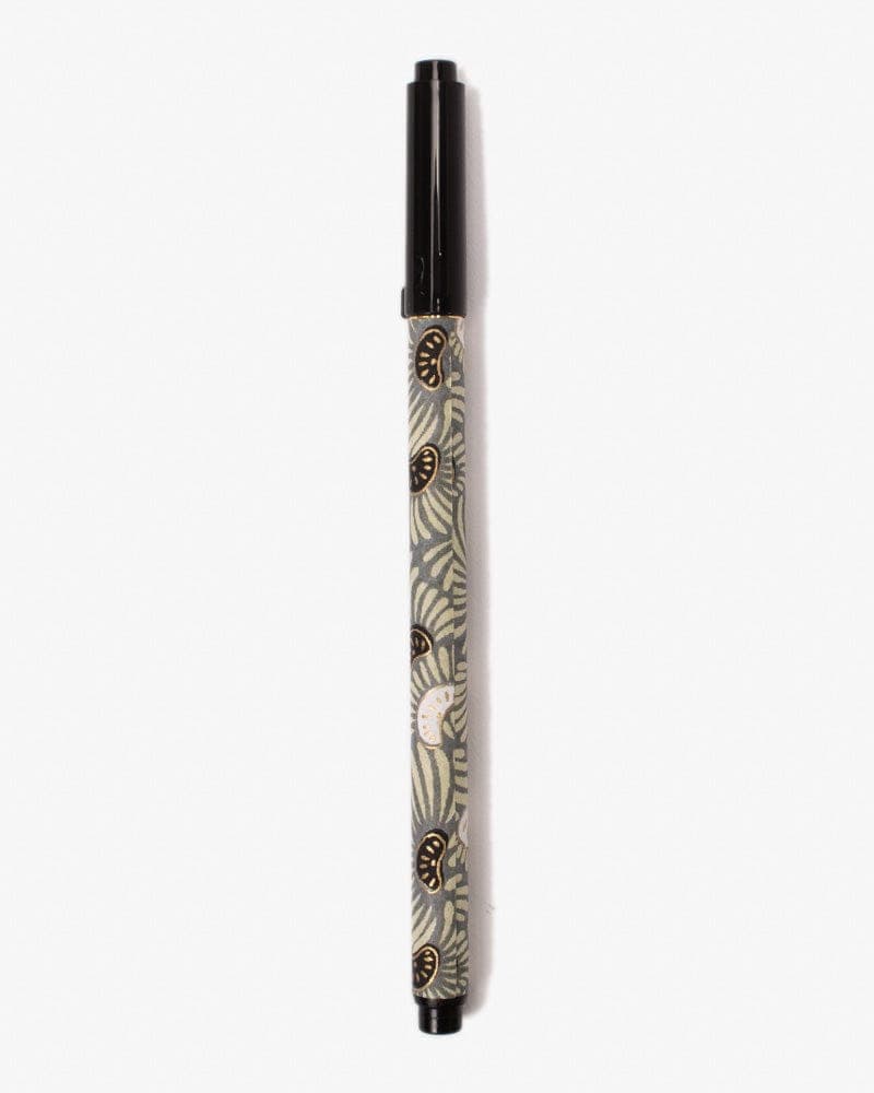 Calligraphy Brush Pen, Ginger Series, Flower Gray