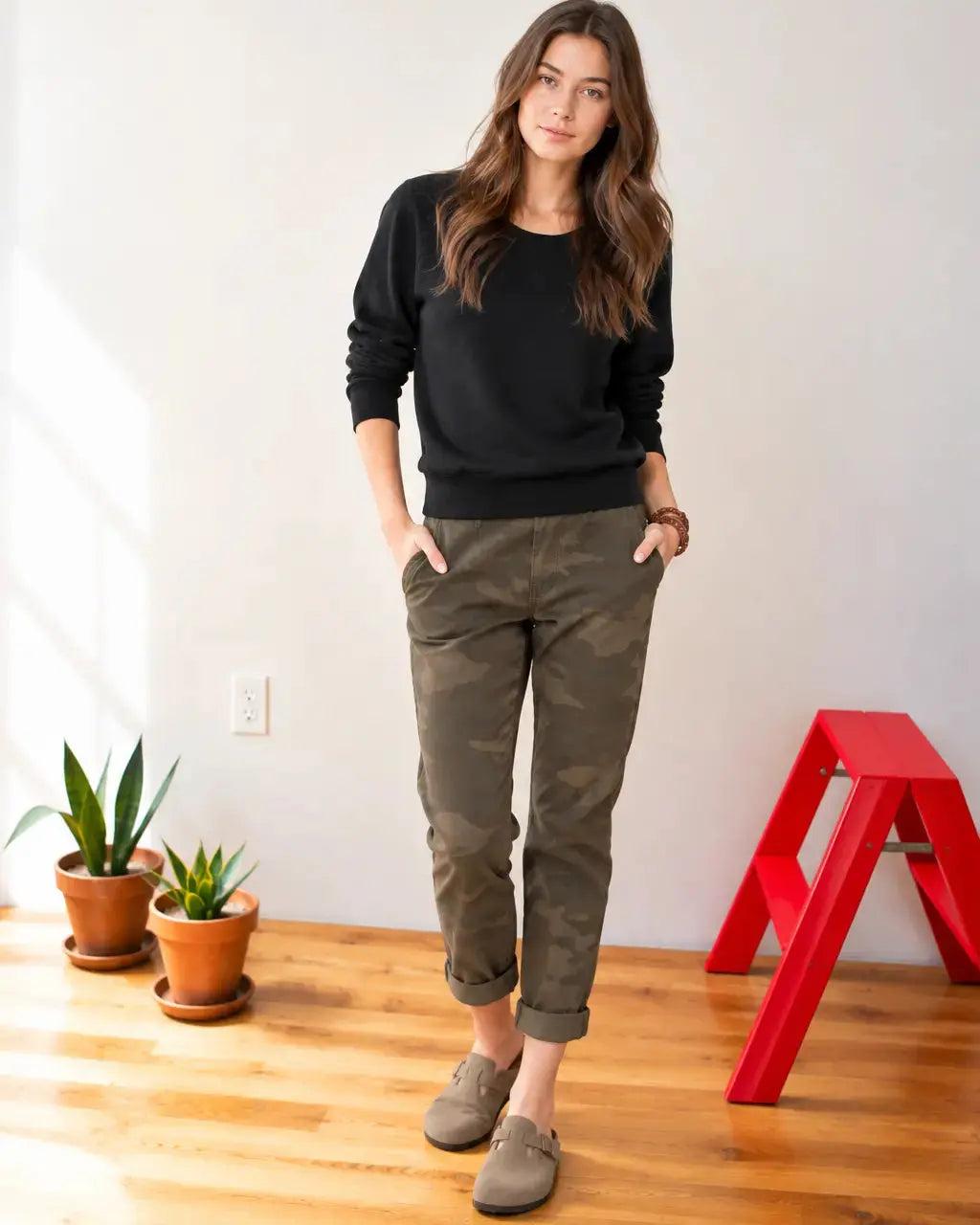 Indie Boyfriend Pant - Camo