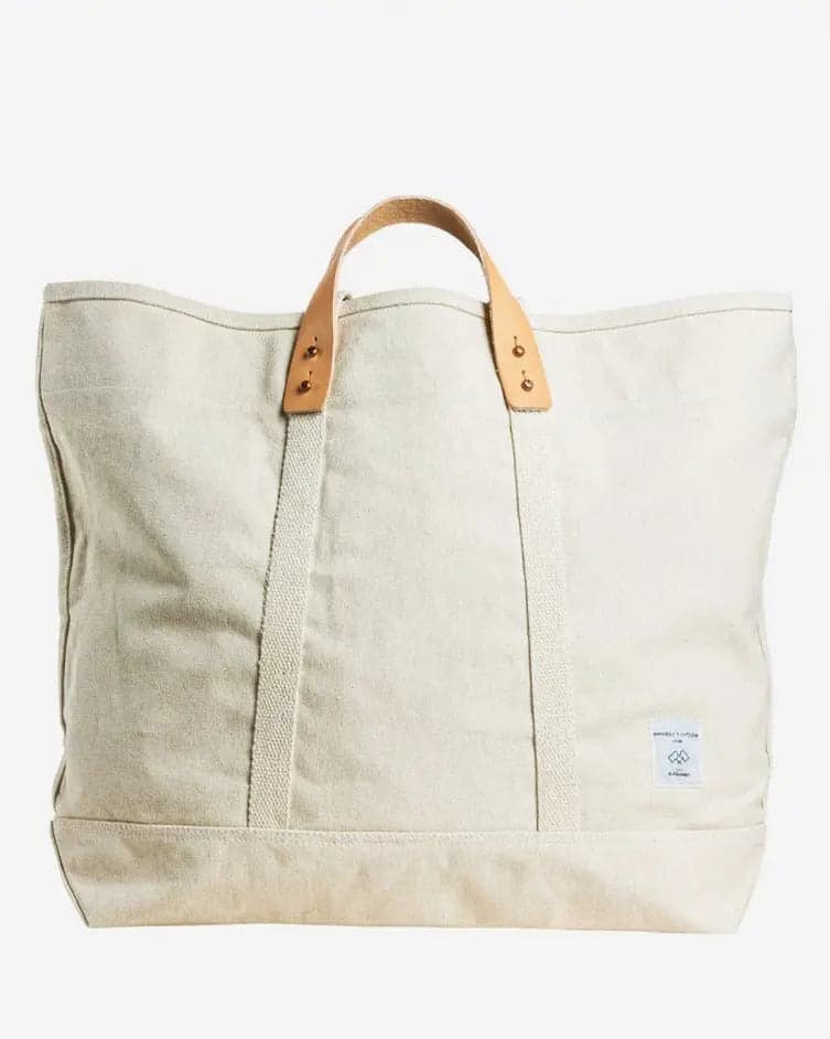 Large East West Tote | Natural
