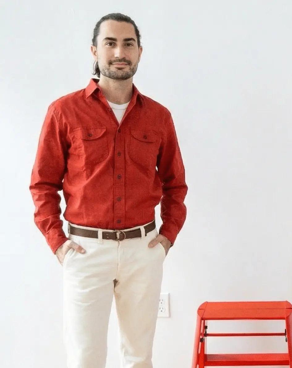 Walsh Work Shirt - 8 oz. Brushed Canvas - Brick