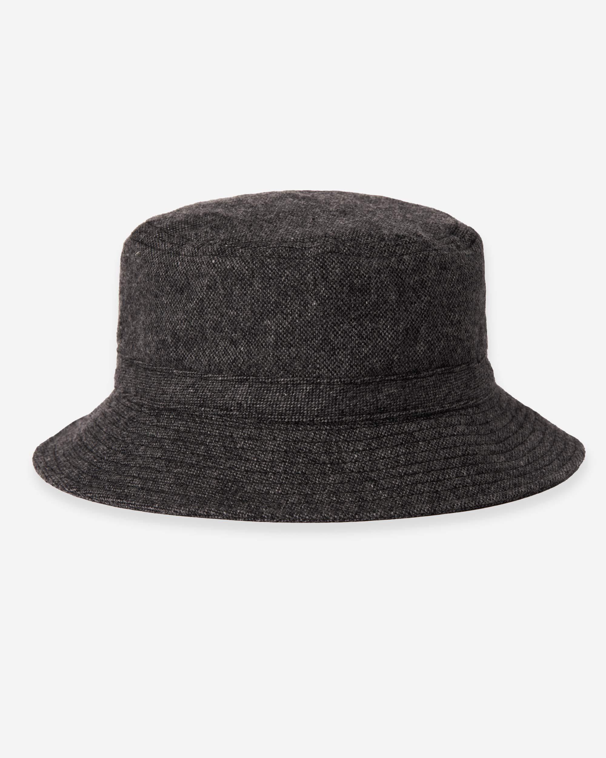 Recycled Tweed Hat - Grey