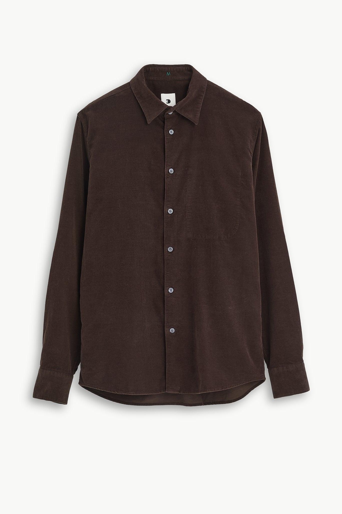 Feel Good Shirt in Brown Italian Cashmere Cord