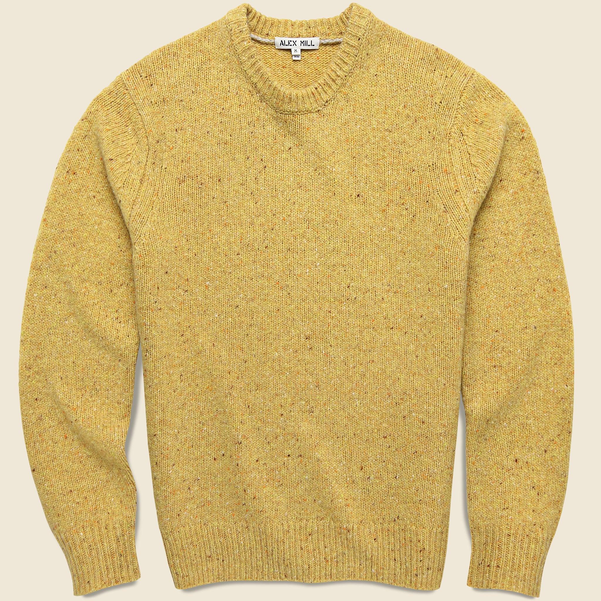 Donegal Wool Sweater - Sunflower