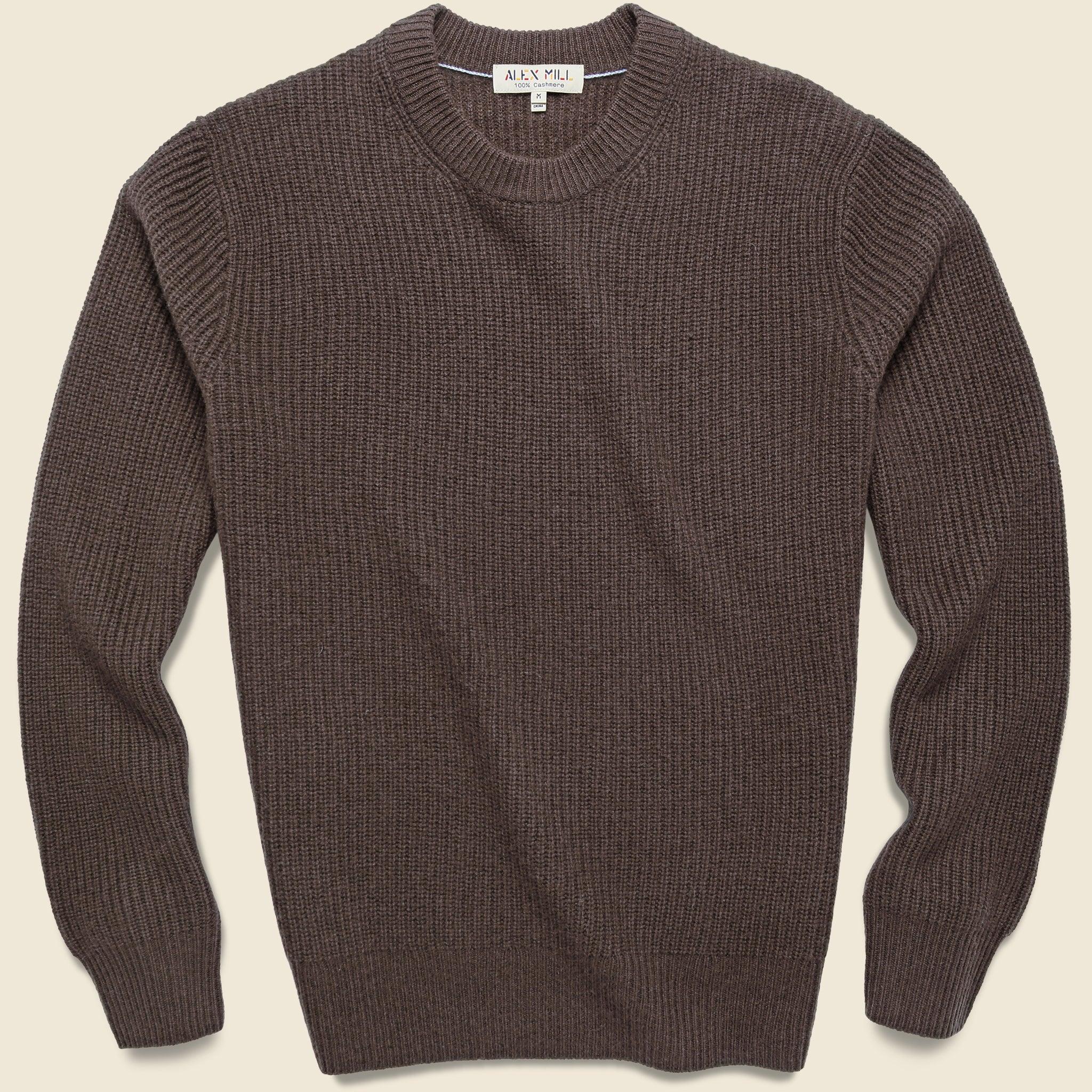 Cashmere Jordan Sweater - Espresso