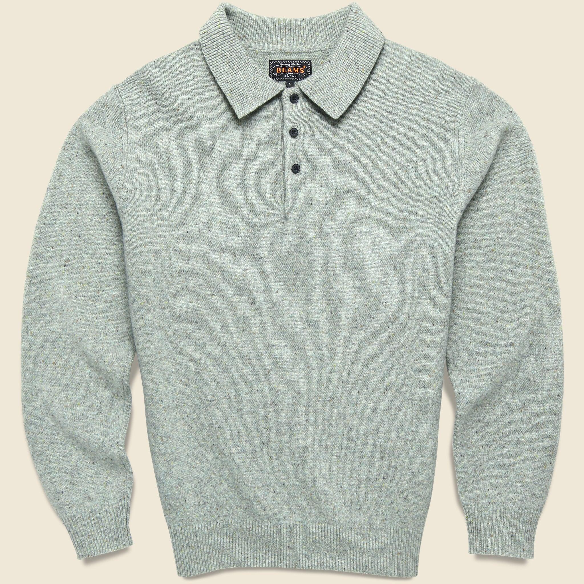 Knit Polo - Mint Green