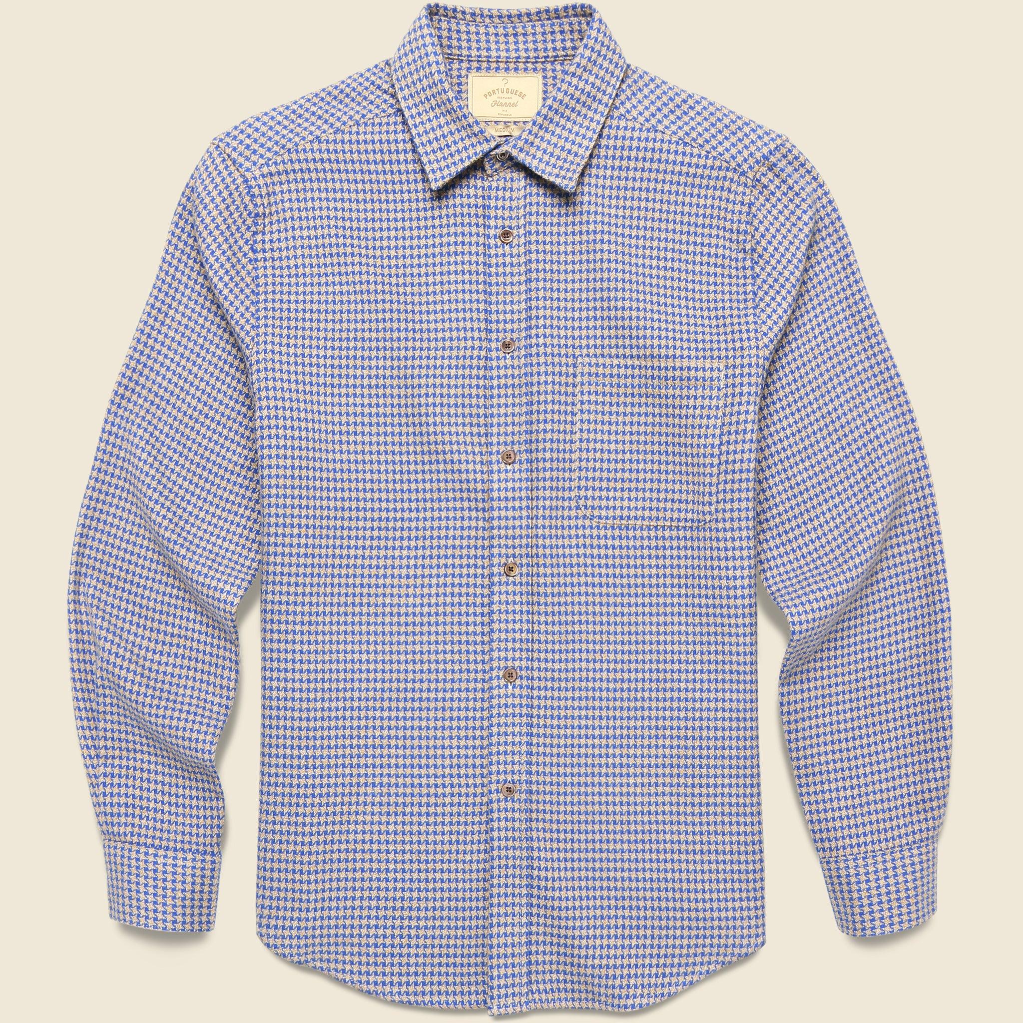Pied Poule Shirt - Blue