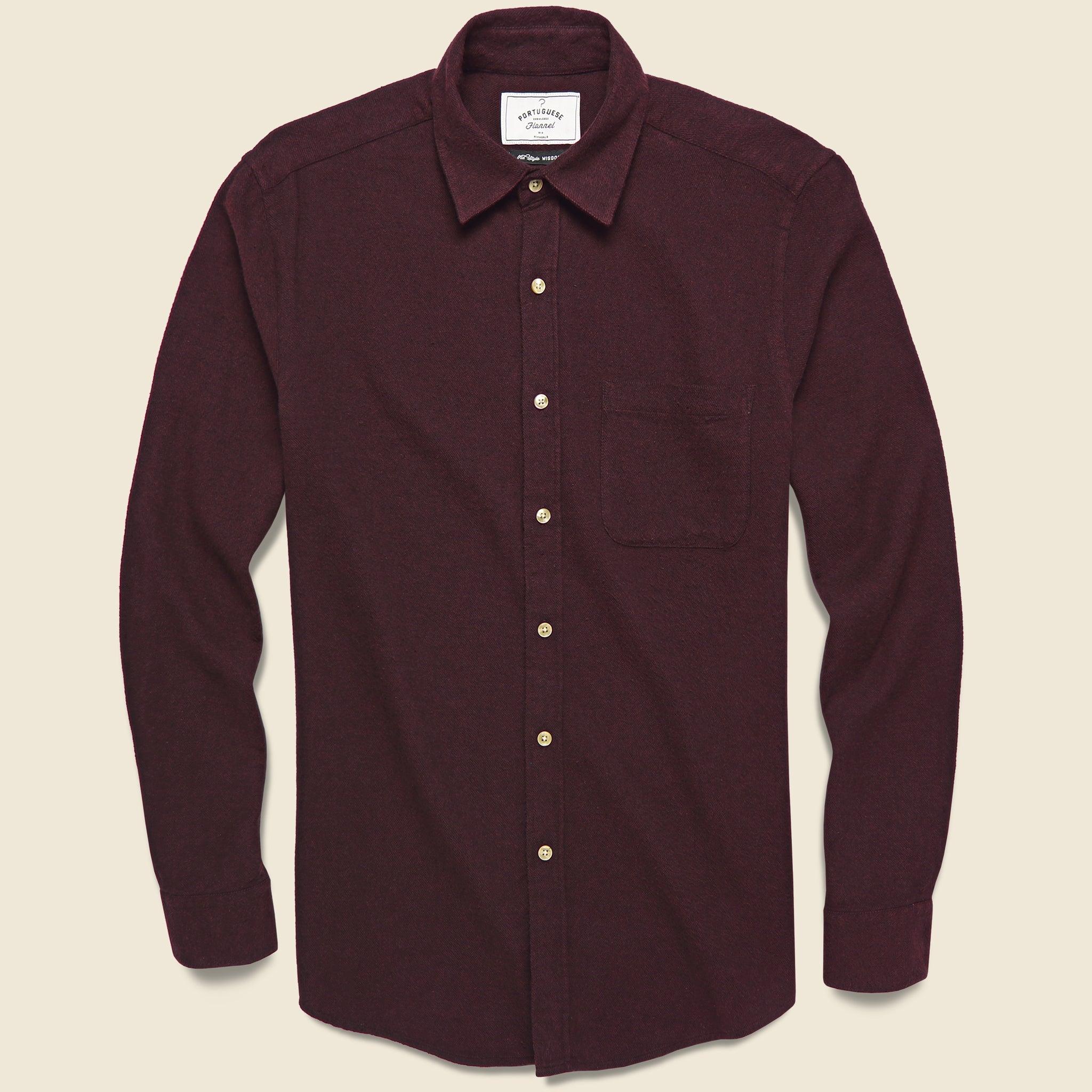 Flannel Teca Shirt - Bordeaux