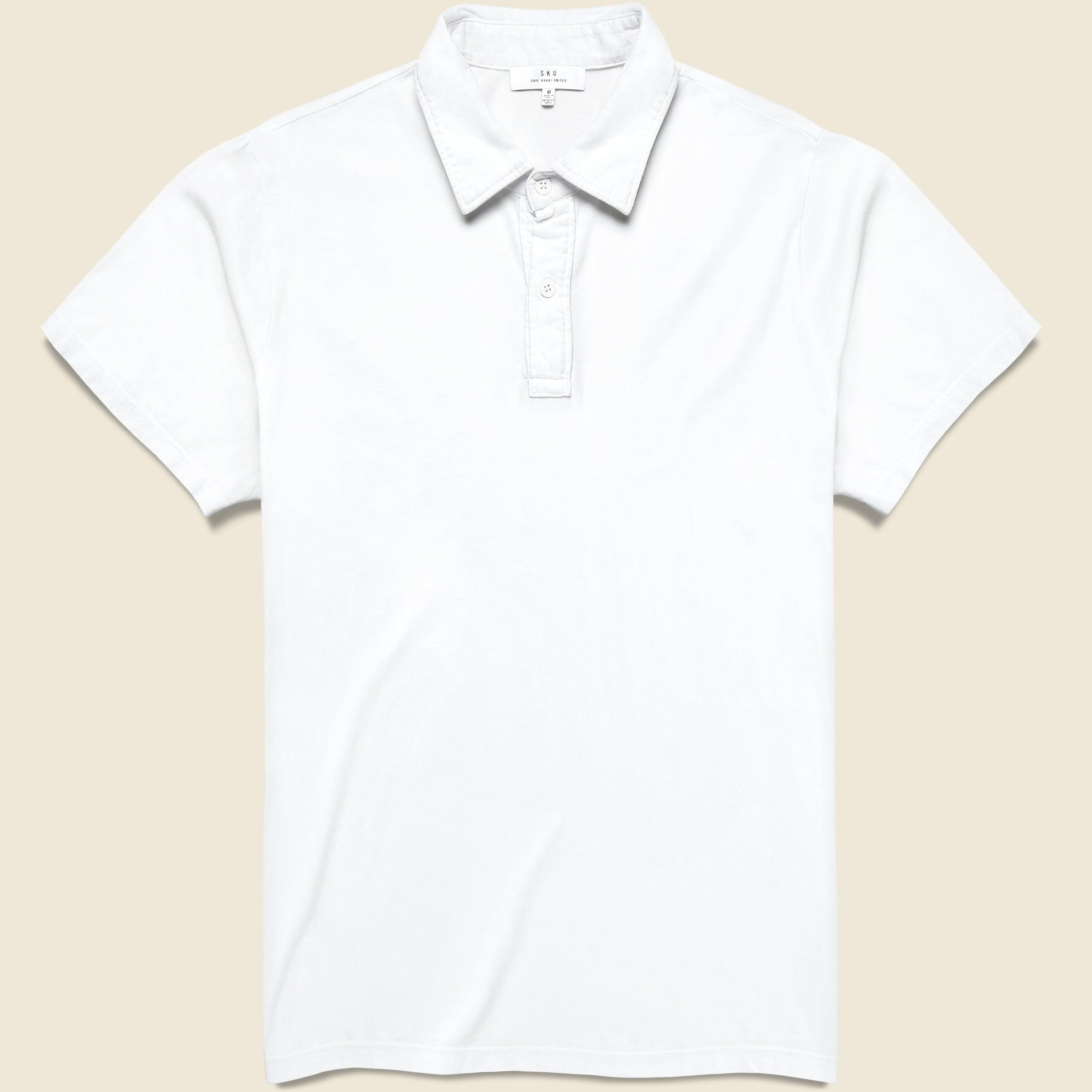 Supima Jersey Polo - White