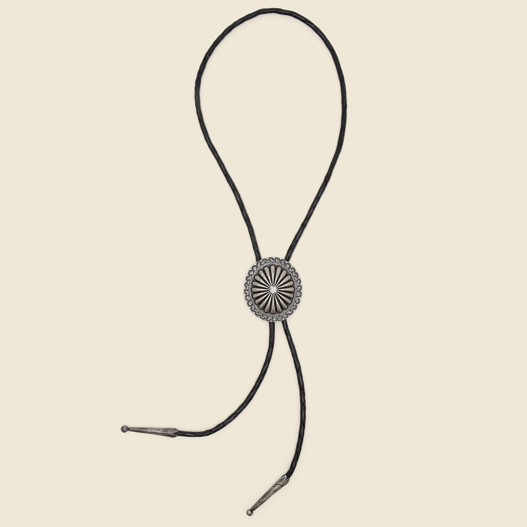 Bolo Tie - Black/Silver
