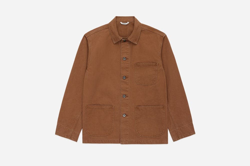 Chore Jacket Rust Stonewash 輕水洗磚色帆布工作夾克