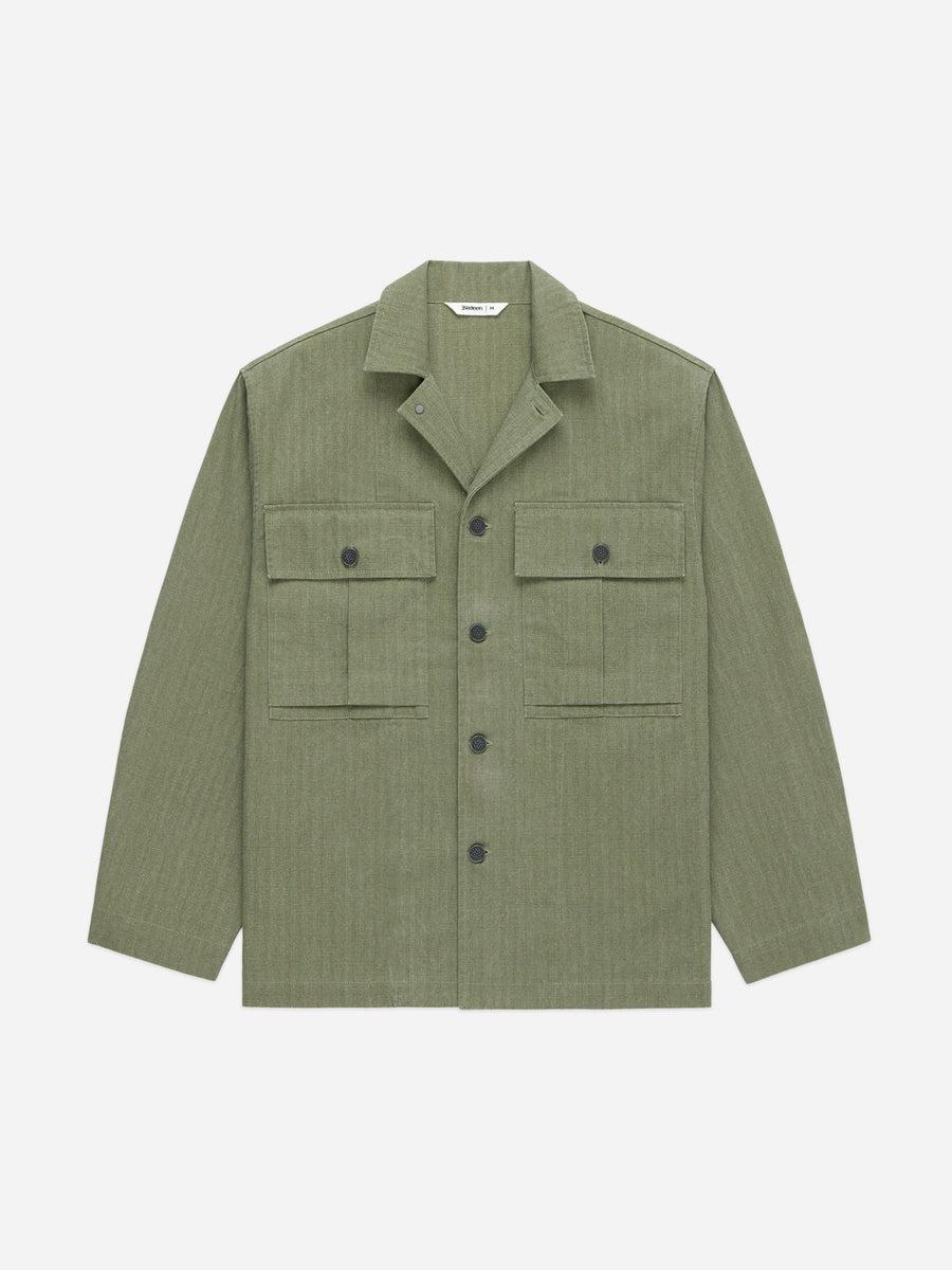 M43 Overshirt Olive HBT 復刻美軍人字紋襯衫外套