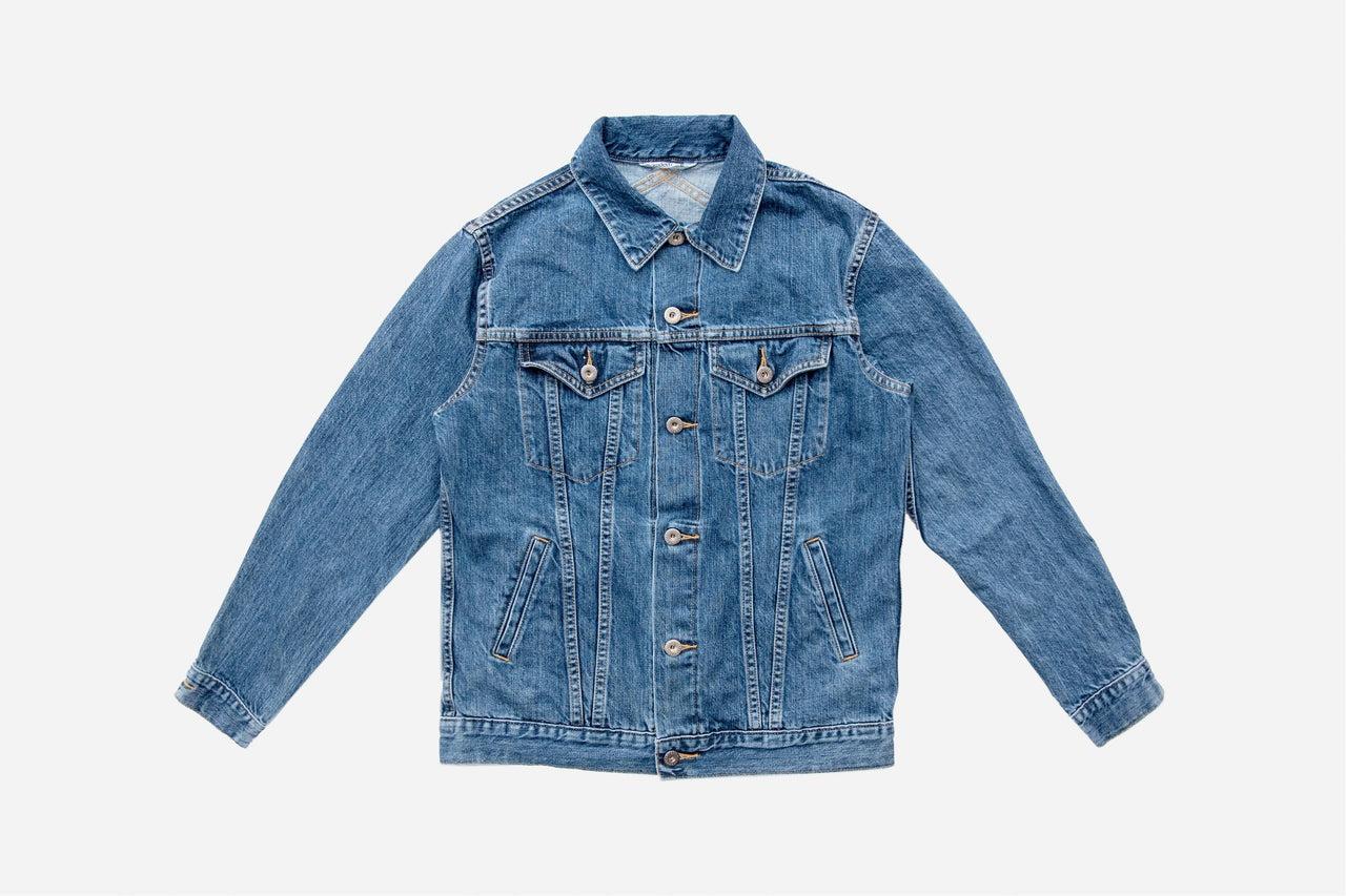 Type 3s Denim Jacket Washed 101x 12oz 淺藍水洗赤耳牛仔外套