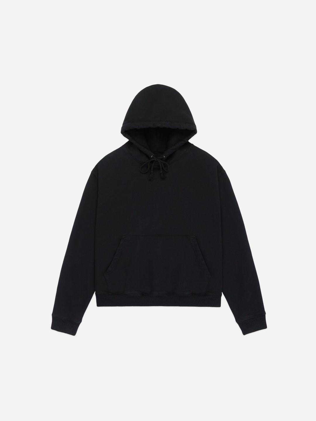 Ultraweight Pullover Black 超重磅連帽套頭T復古黑