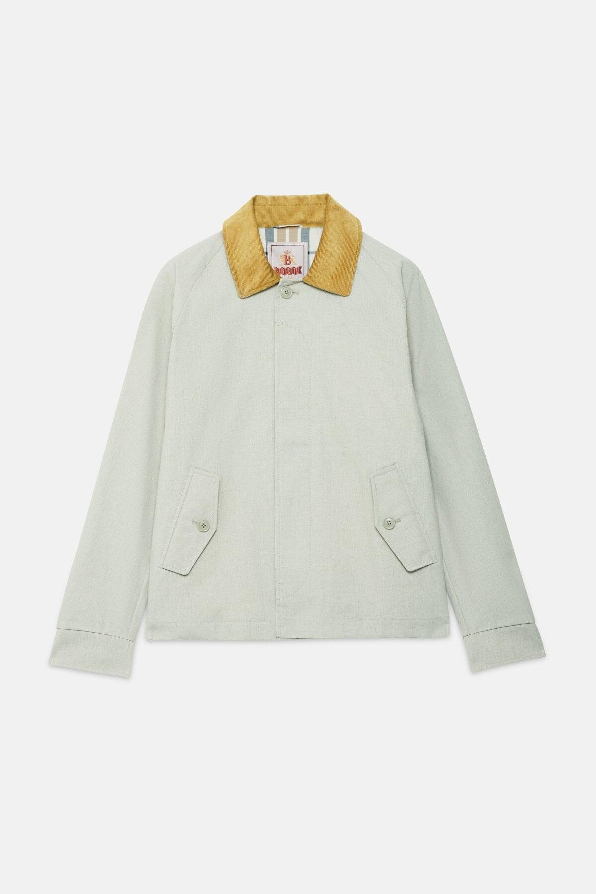 Tent Cloth Carcoat Beige 乾式上蠟軍帳布料短版汽車夾克米白