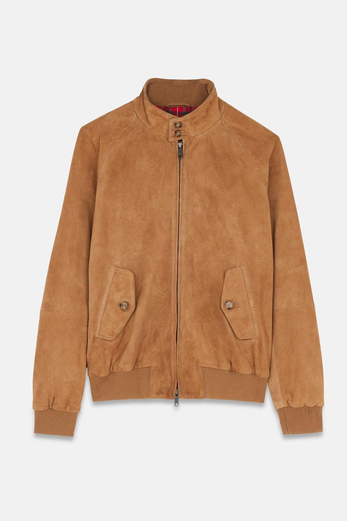 Suede G9 Leather Jacket Tobacco 麂皮版G9哈靈頓夾克菸草棕