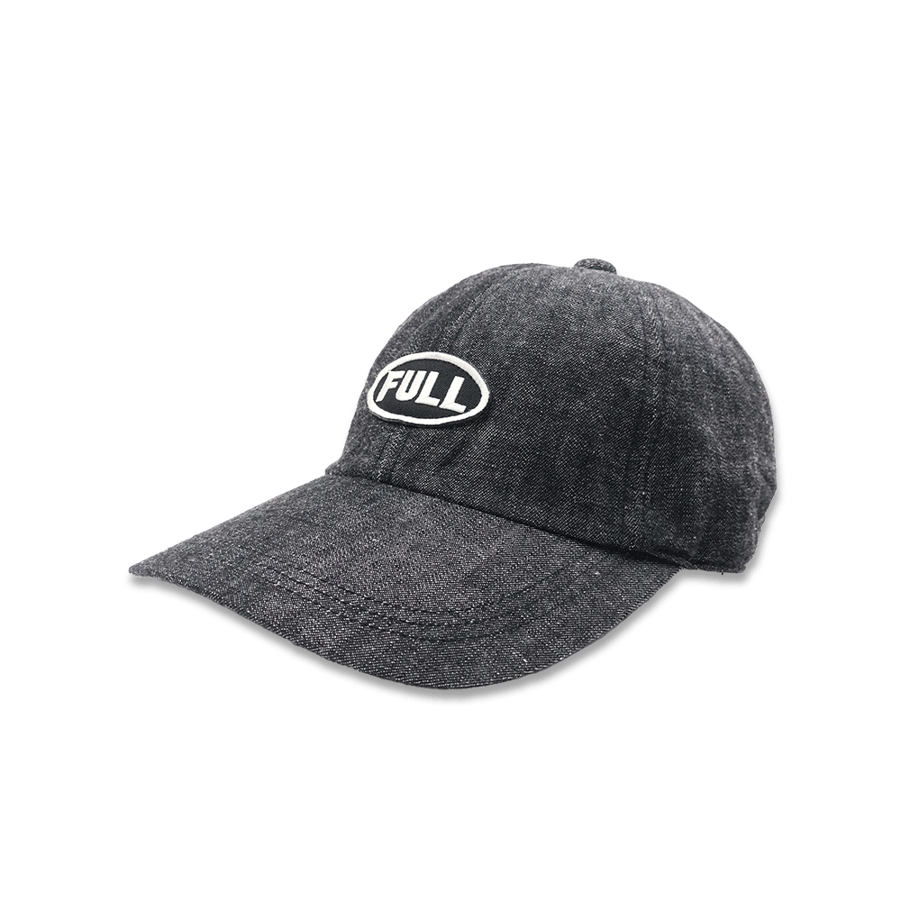 【Fullcount】Black FULL Wappen Denim Cap 布章Logo黑色丹寧棒球帽