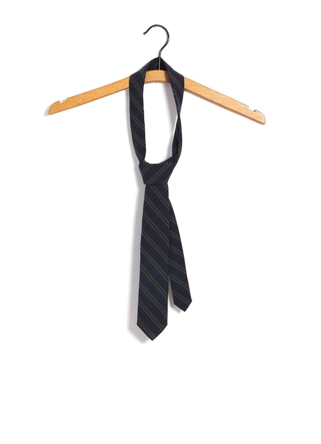 STRIPED TIE NAVY STRIPES 海軍藍