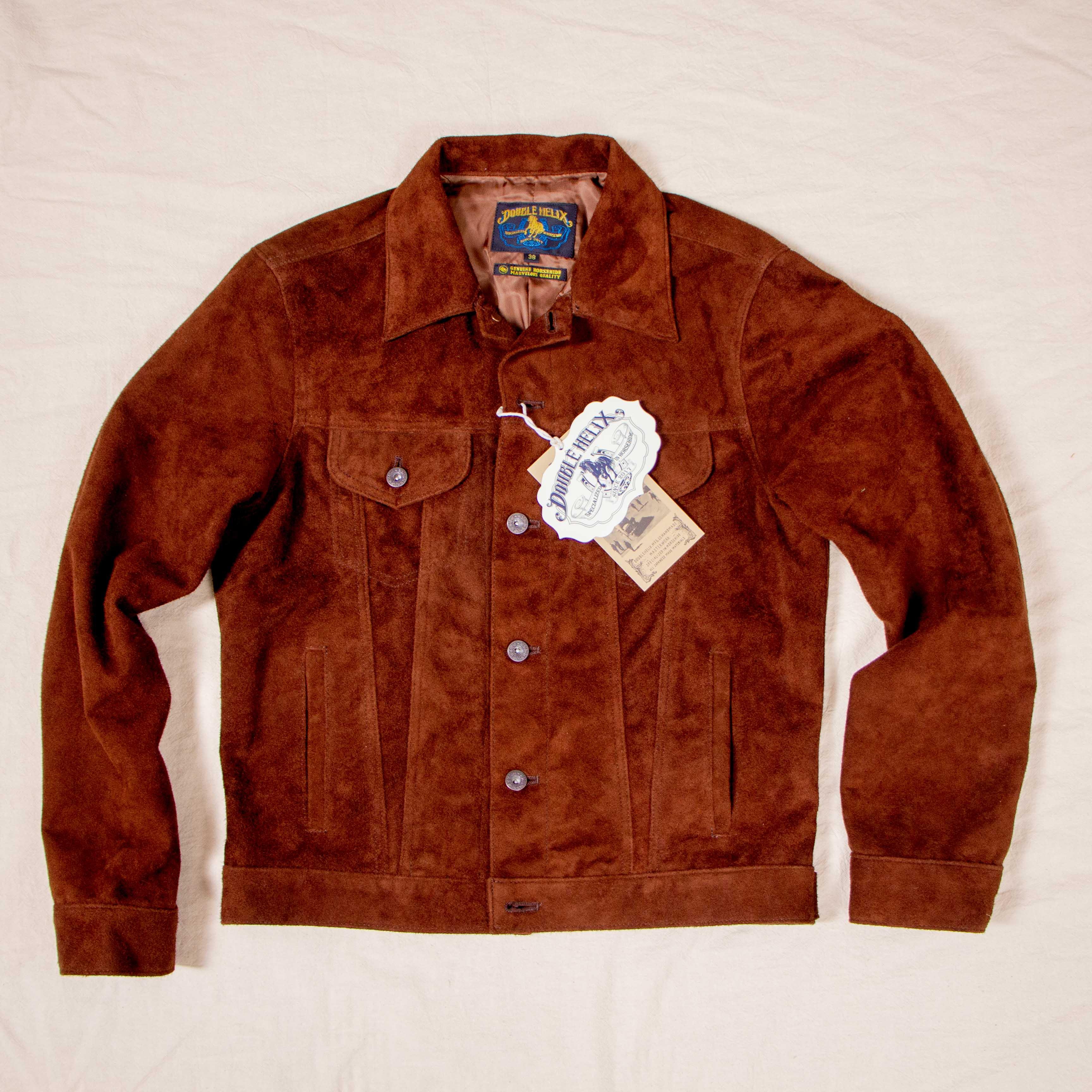 Western Pioneer Dark Brown Horsehide Suede 咖啡色馬麂皮三代皮衣