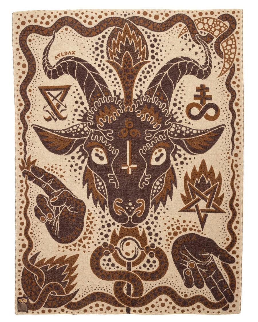 INDIGOFERA x Björn Atldax Wool Blanket, Baphomet 挪威高冷純羊毛毛毯