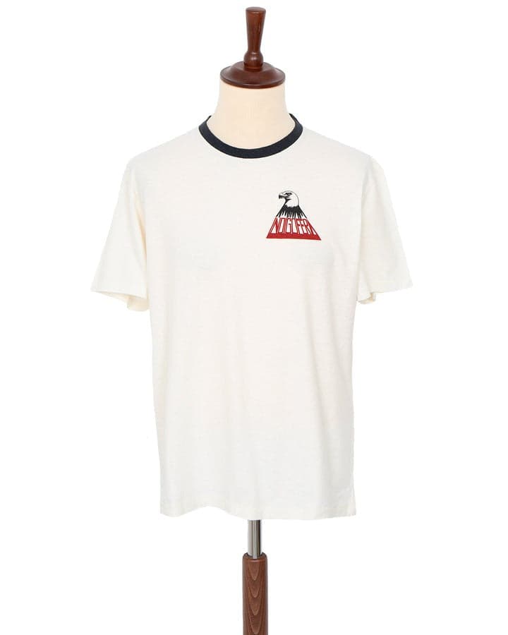 Blake T-Shirt, Cocatoo White 棉麻美式圖Tee鸚鵡白