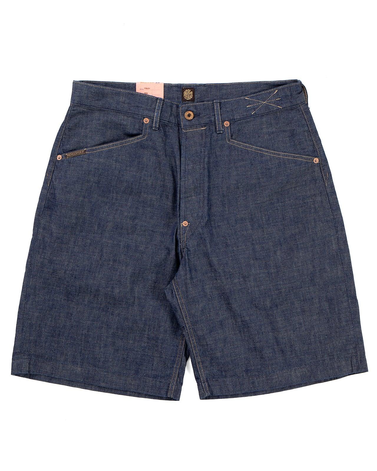 Foley Military Chambray 佛利軍裝水手布寬直短褲