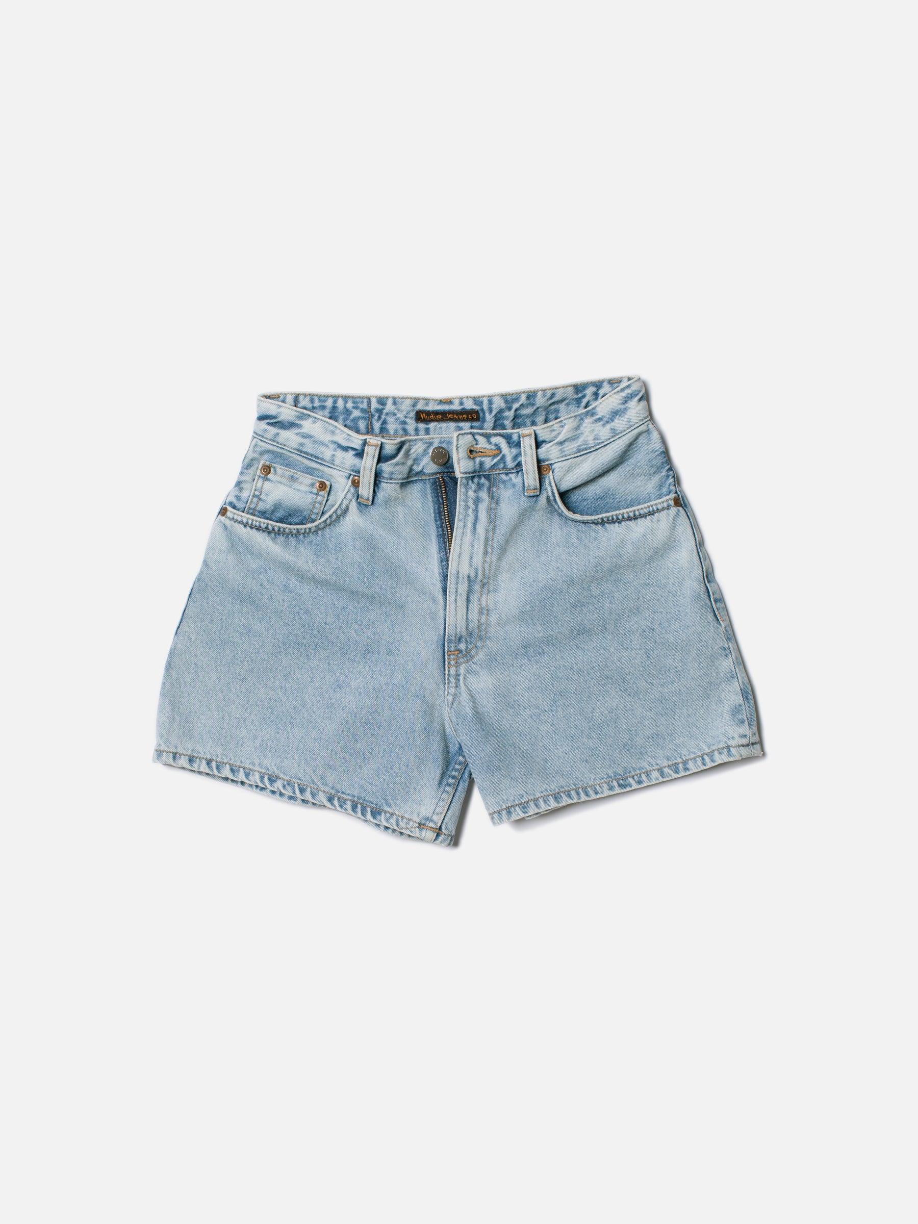 Maeve Shorts Sunny Blue 天藍石洗有機棉女款寬鬆短版短褲