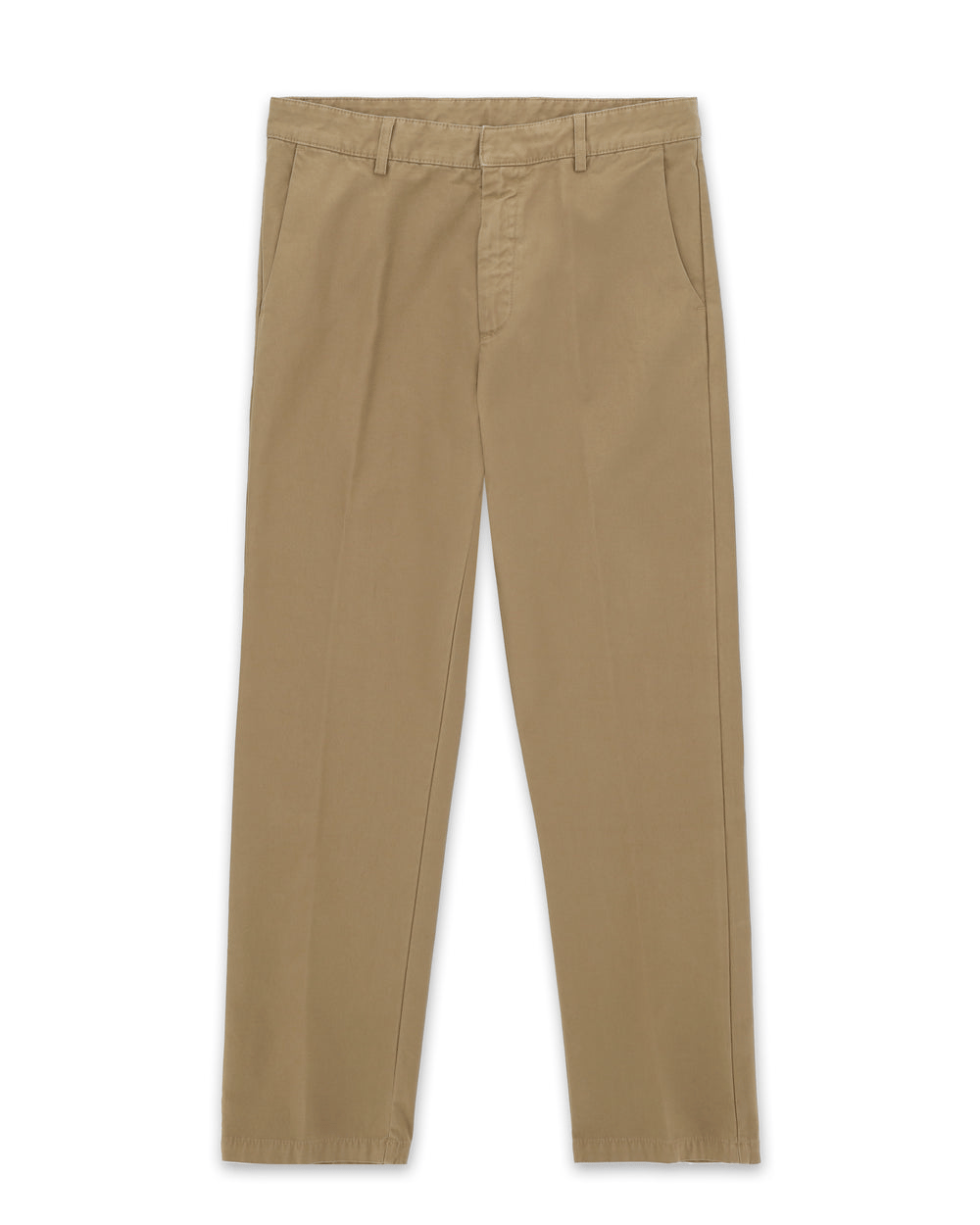 Maine Reversed Cotton Canvas Trousers Beige 米色義大利製深海藍直筒休閒褲