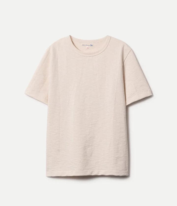 2S14 Loopwheeled Relaxed Fit Heavyweight T-Shirt Nature  圓織超重磅微寬有機棉素T自然色