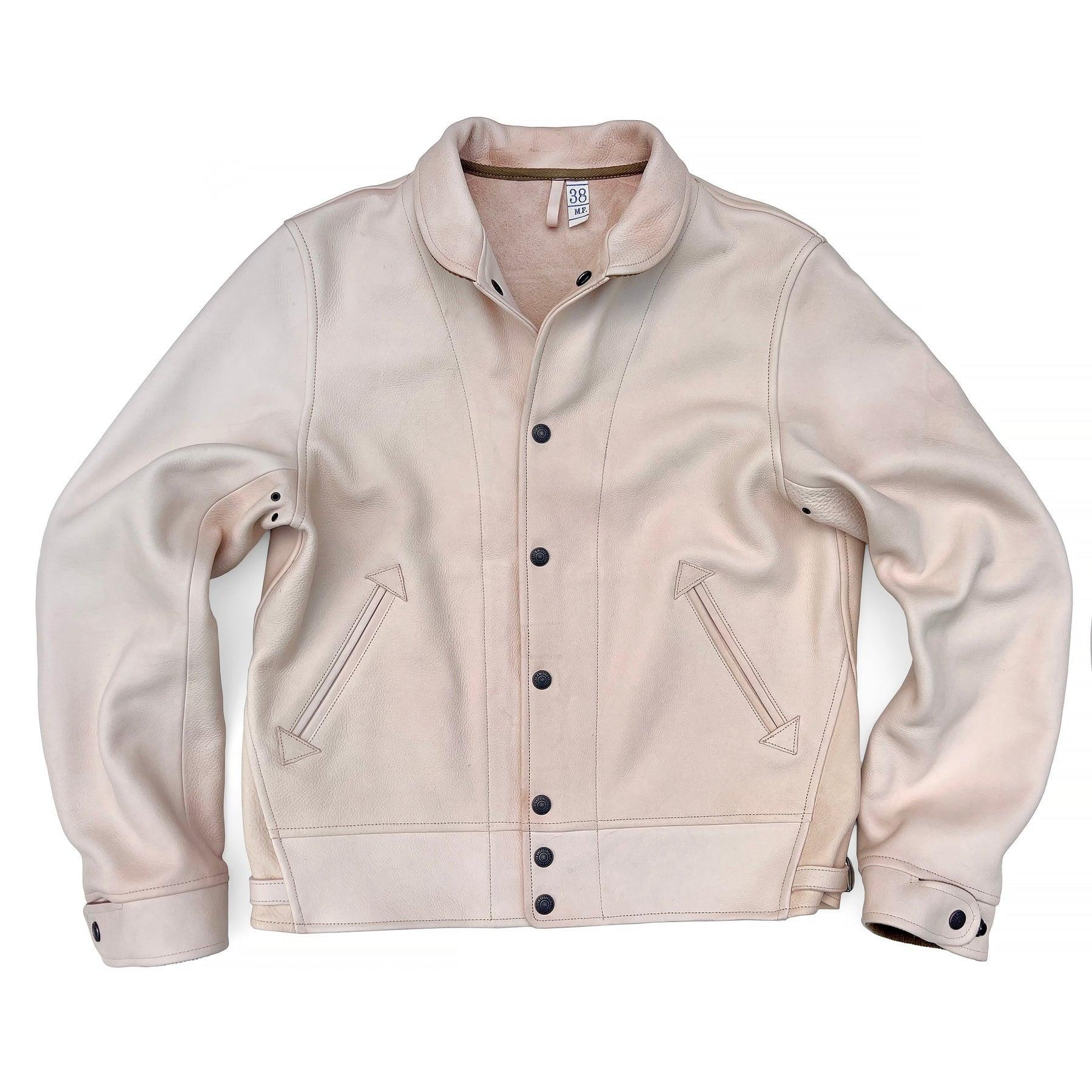 Campus 'Stud' Jacket Natural 哥薩克外套美國植鞣原色牛皮