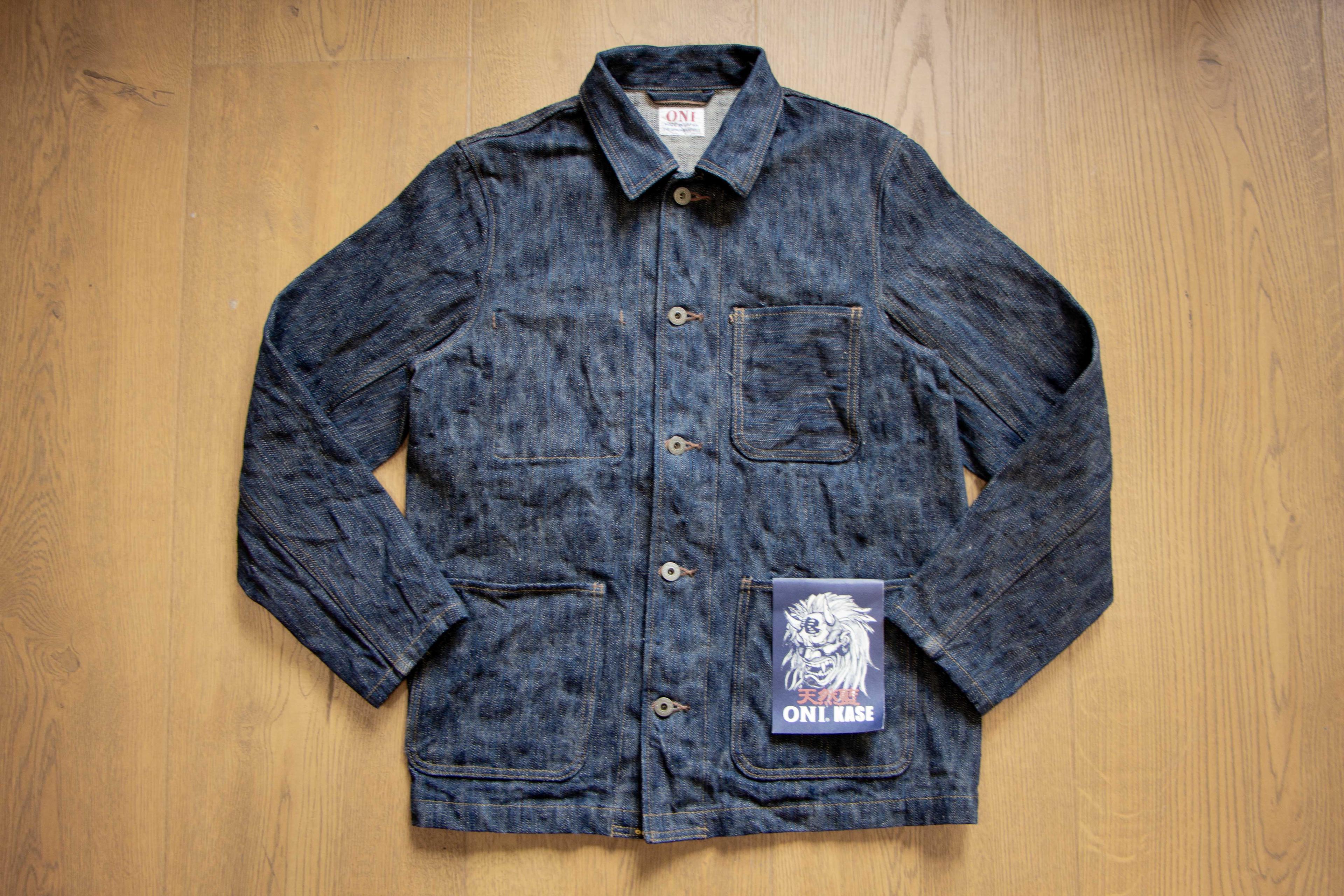 03502 Kase 16oz Natural Indigo Coverall 鬼枷天然藍染工裝外套
