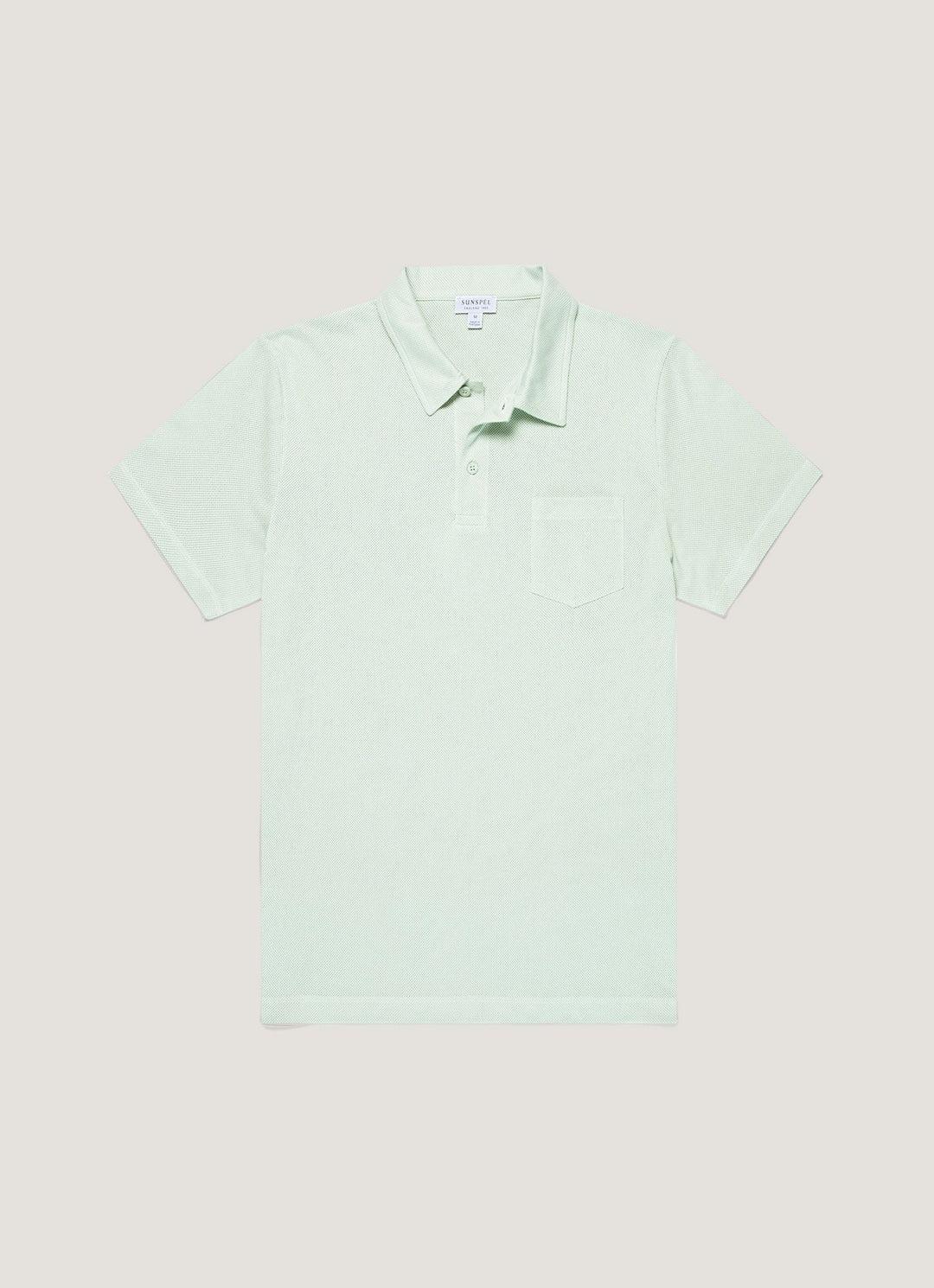 Riviera Polo Shirt Laurel 淺薄荷綠頂級匹馬棉蔚藍海岸Polo衫