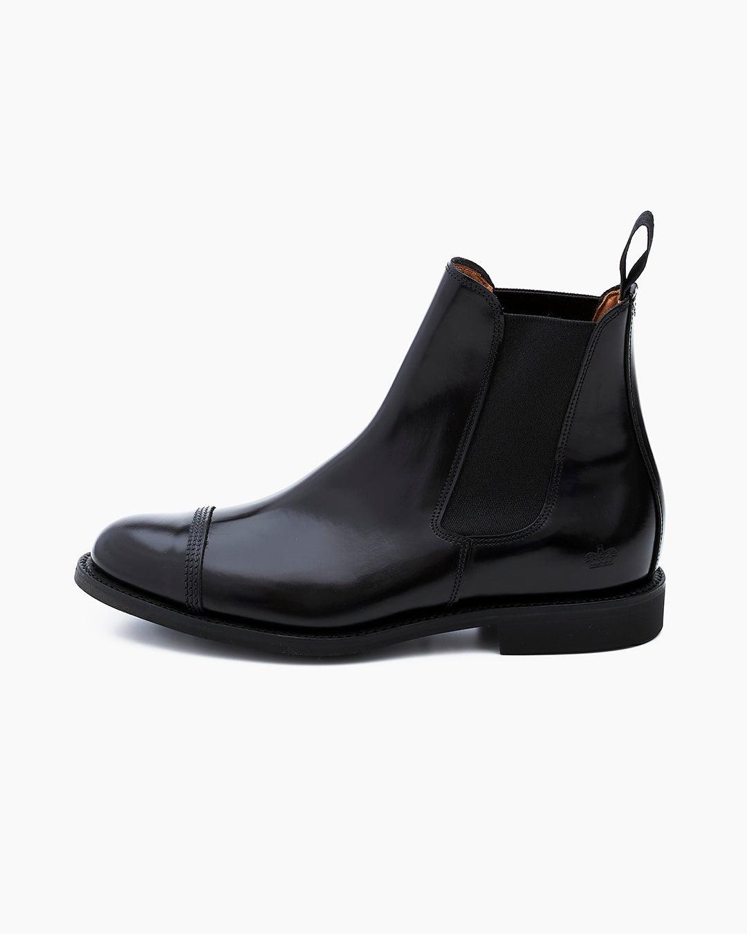 Military Cap Toe Chelsea Boot 黑色英軍蓋頭雀爾喜靴