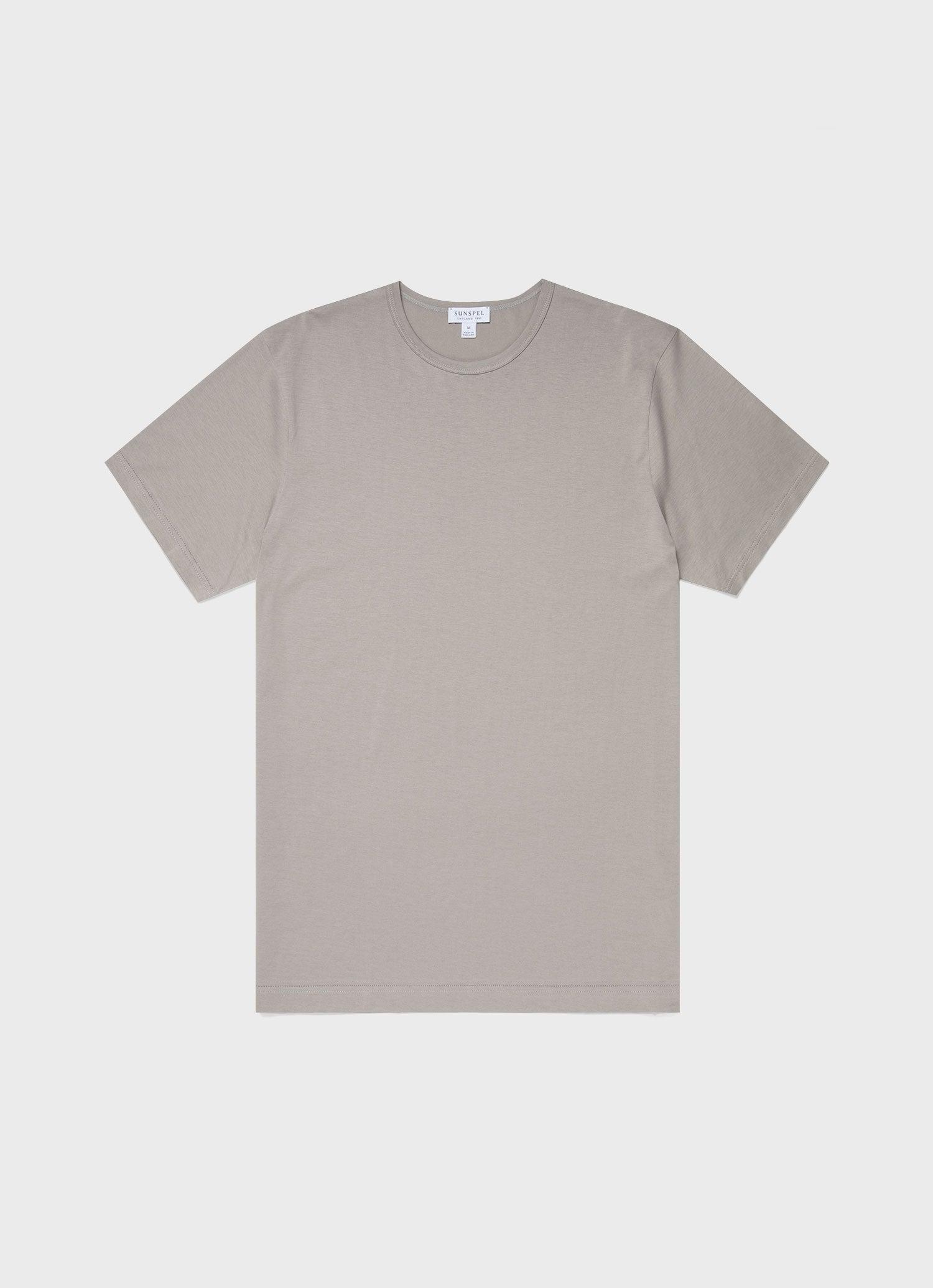 SS Crew Neck T-Shirt Mid Grey 米灰色頂級匹馬棉經典短袖Tee
