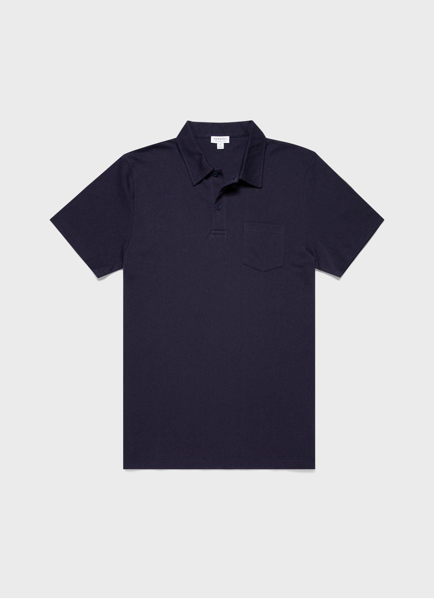 Riviera Polo Shirt Navy 海藍色頂級匹馬棉蔚藍海岸Polo衫