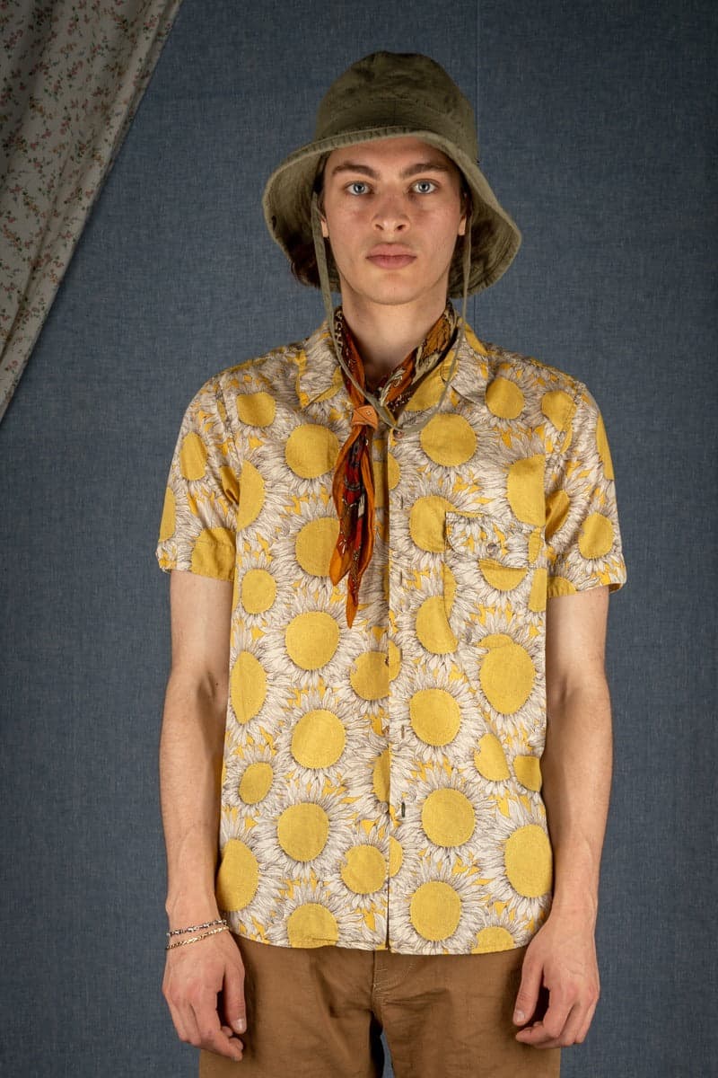 Sun Flower Camp Shirt 336 SL501 向日葵印花短袖露營襯衫
