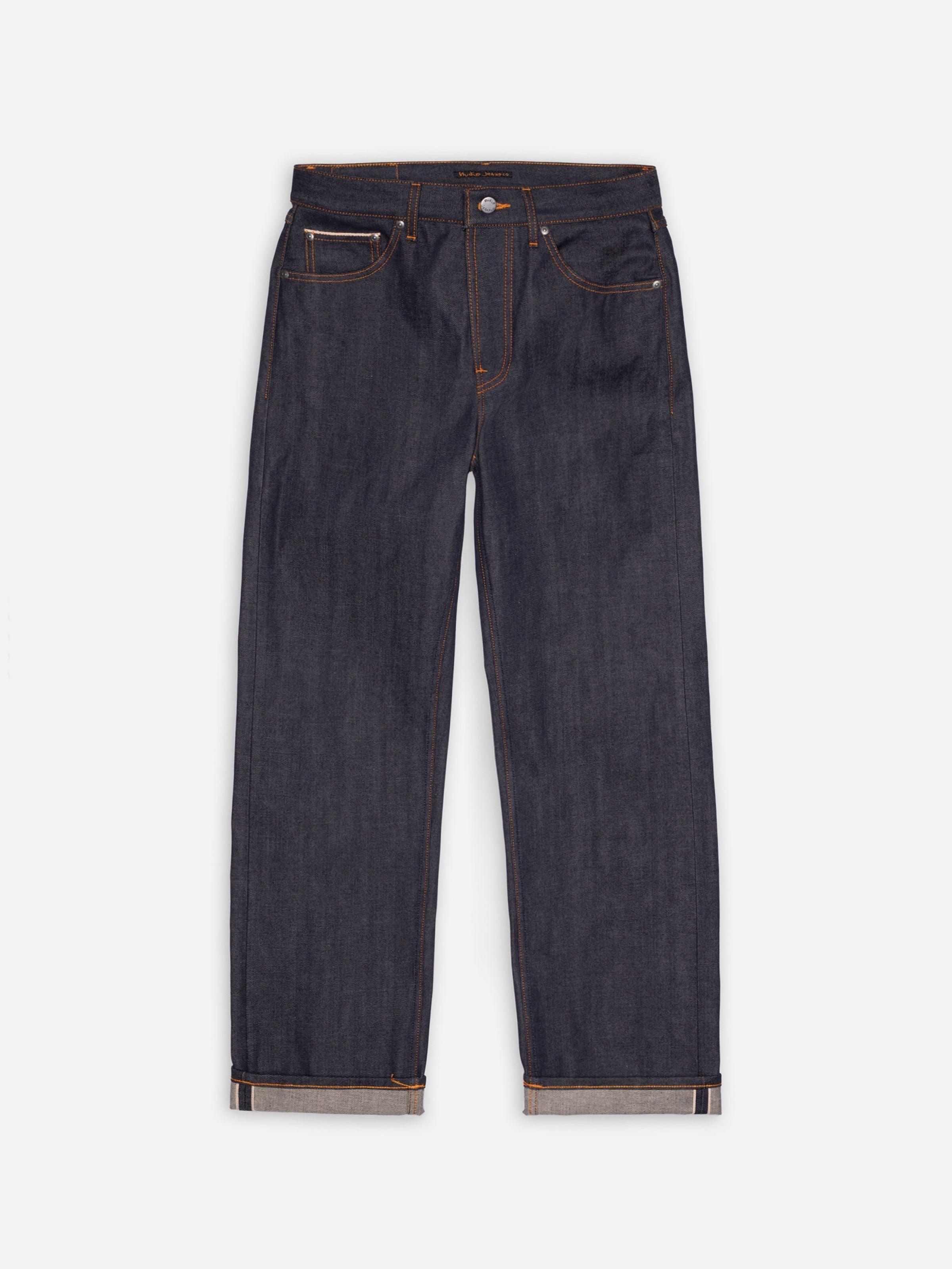 Tuff Tony Dry Selvage 頂級橘布邊高腰寬版直筒褲