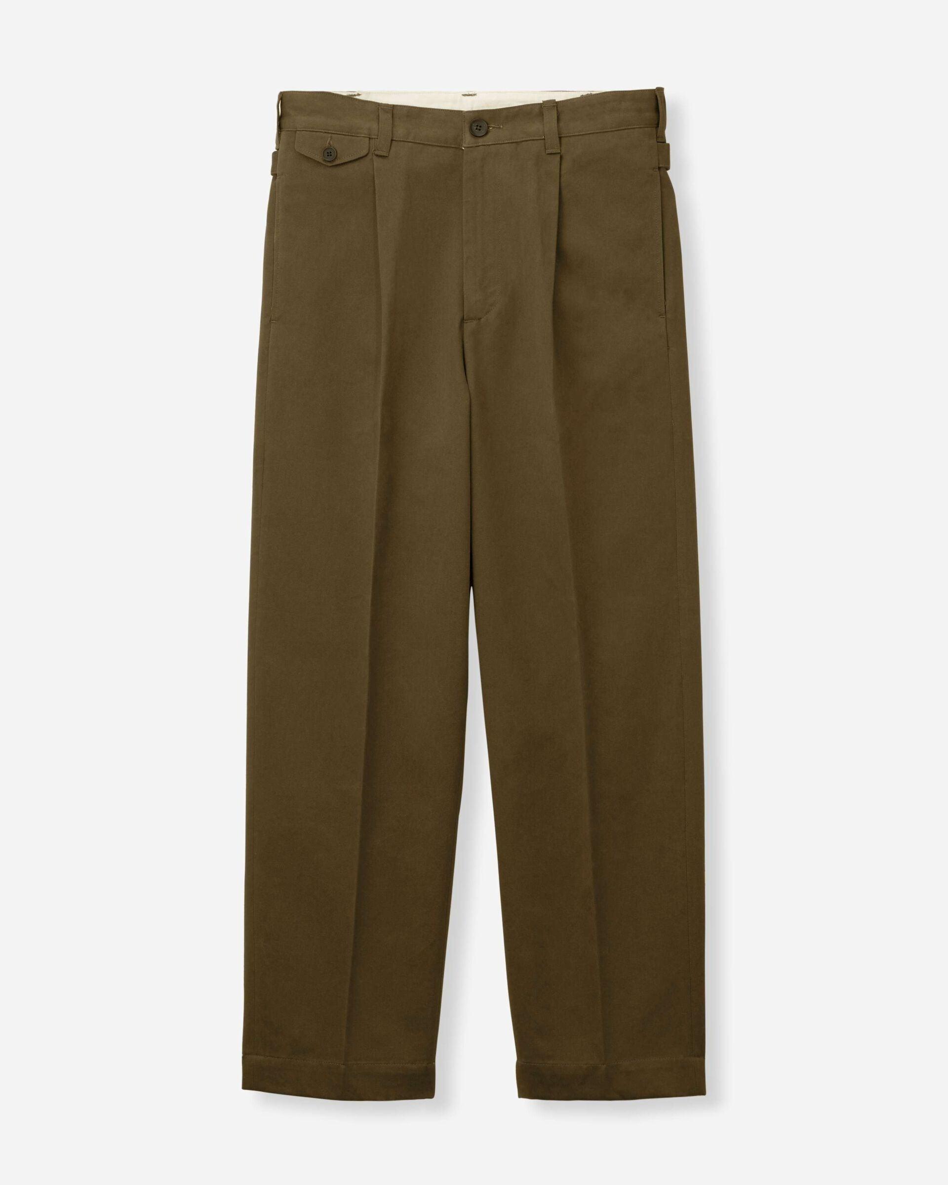 WESTPOINT TROUSERS - FABRIC DYE KHAKI 卡其吉薩棉西點軍校直筒長褲