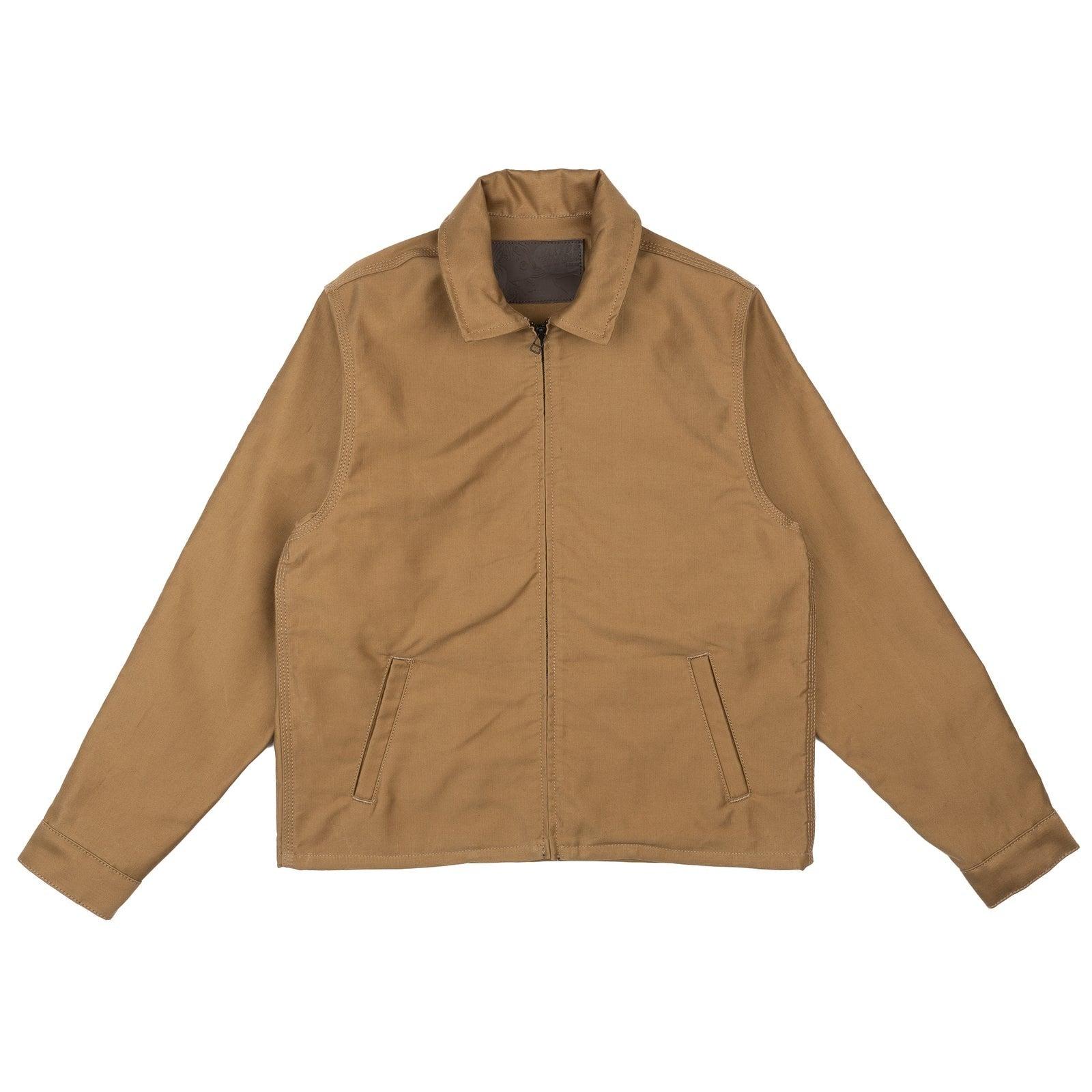 【Naked & Famous】Brushed Jungle Cloth Tan 卡其色刷毛叢林布拉鍊夾克