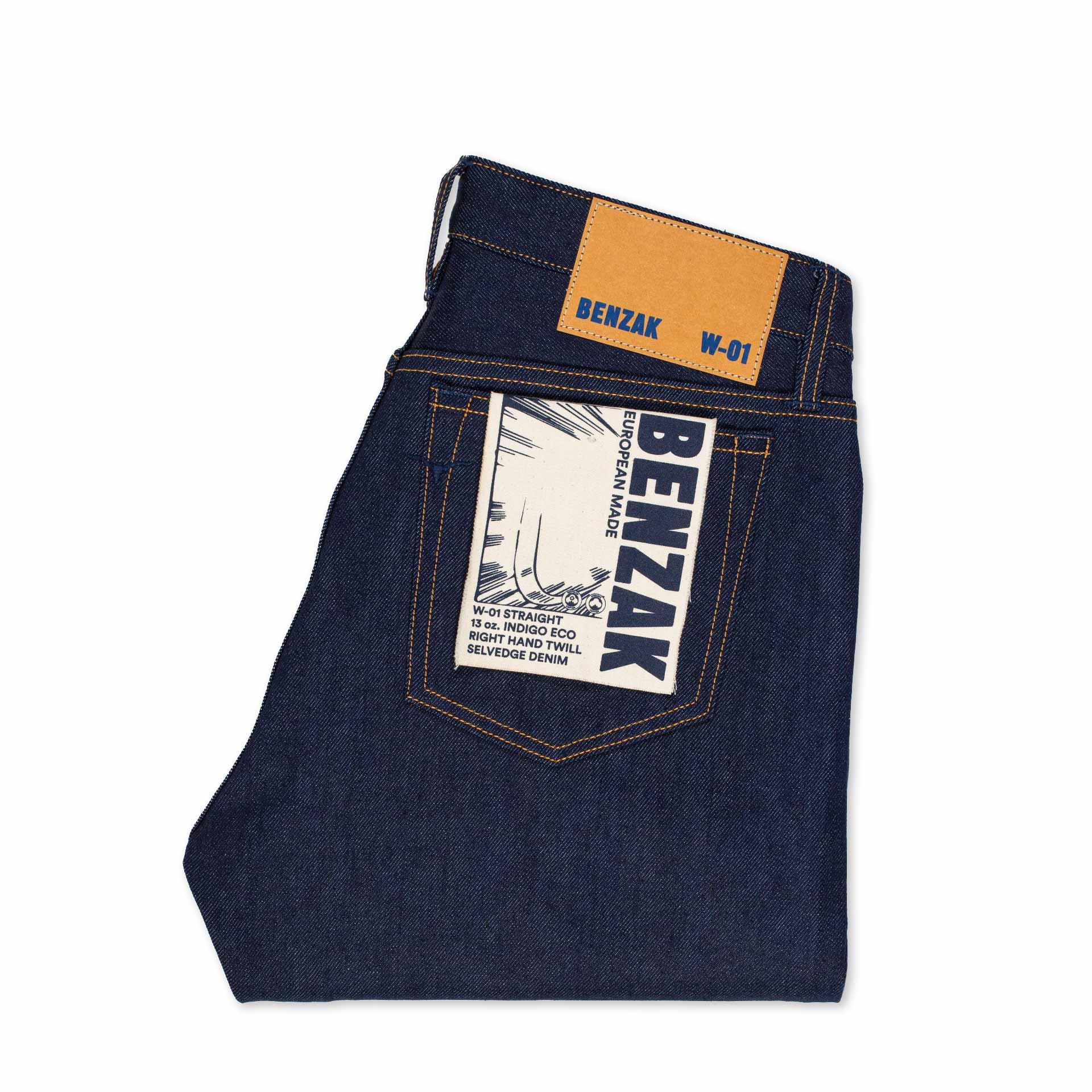W-01 STRAIGHT 13 oz. indigo eco selvedge / 義大利有機棉 女款修身直筒