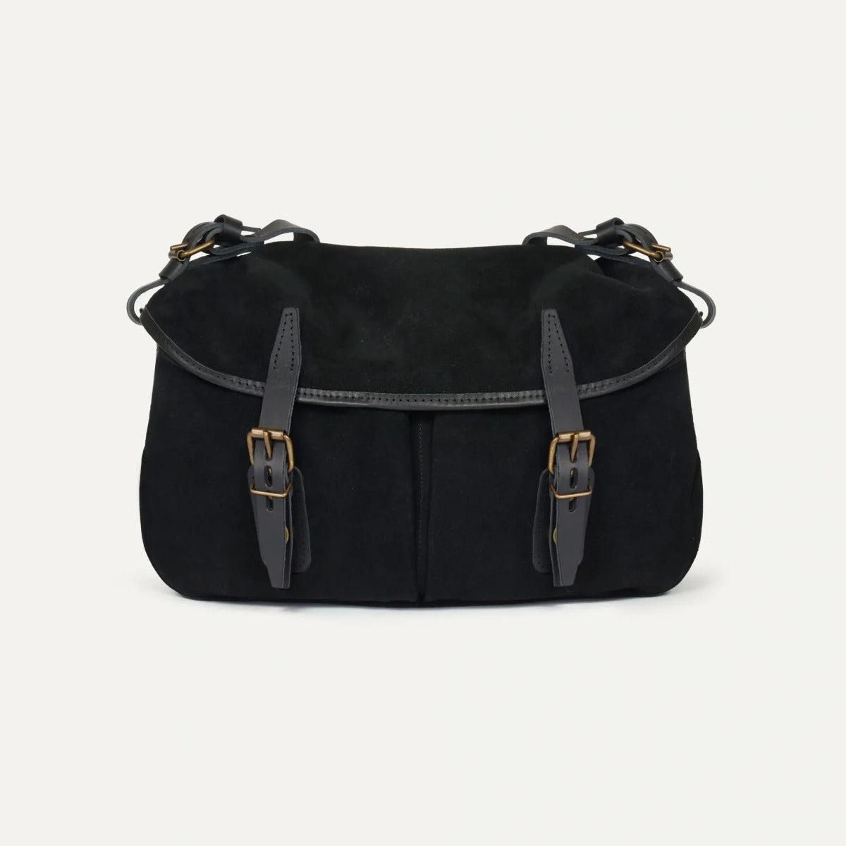 Fisherman's Musette S Black 黑色漁夫麂皮包S號