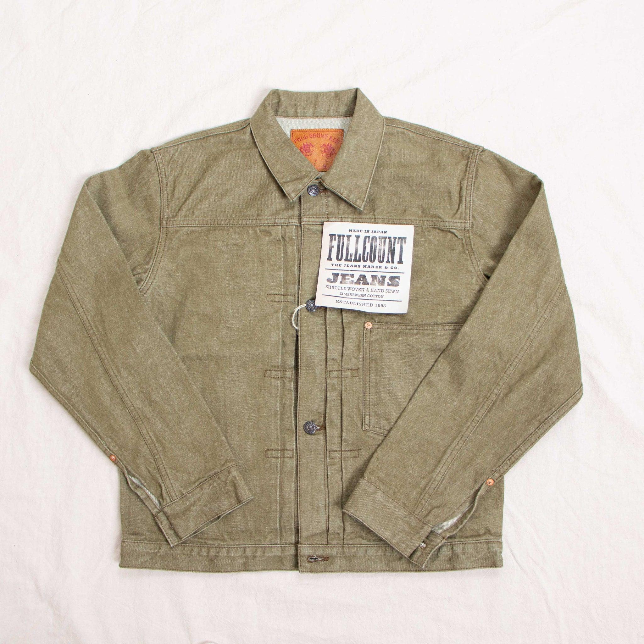 【Fullcount】2107OD Type 1 Olive Drab Denim Jacket (Limited UNION Show) 限定款綠丹寧一代外套