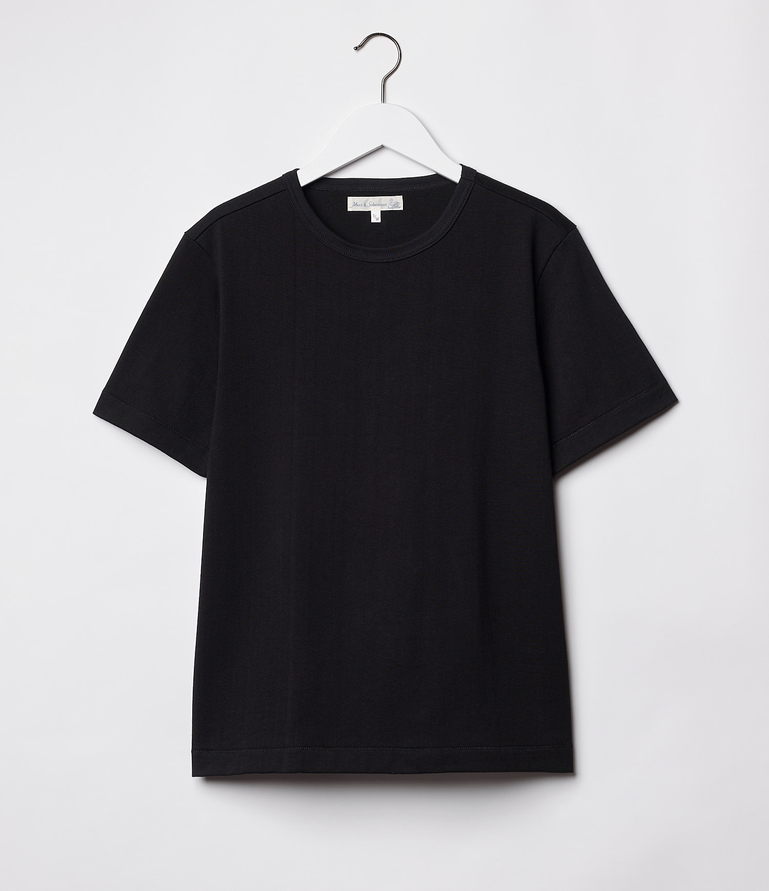 2M15C Sturdy Jersey T-shirt Deep Black 經典重磅有機棉素T黑色