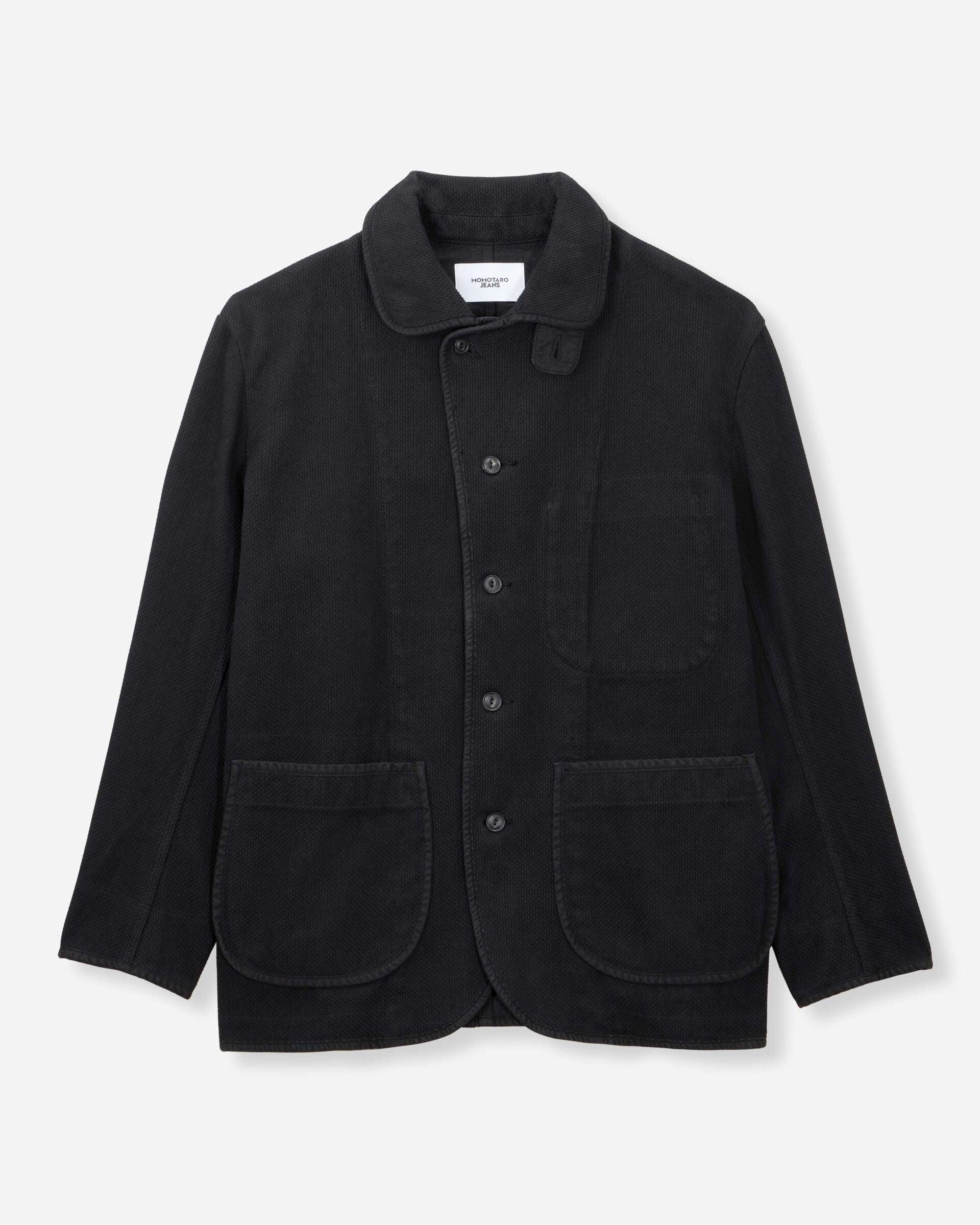 SASHIKO JACKET - OVERDYE 黑染過染蘇文棉刺仔外套