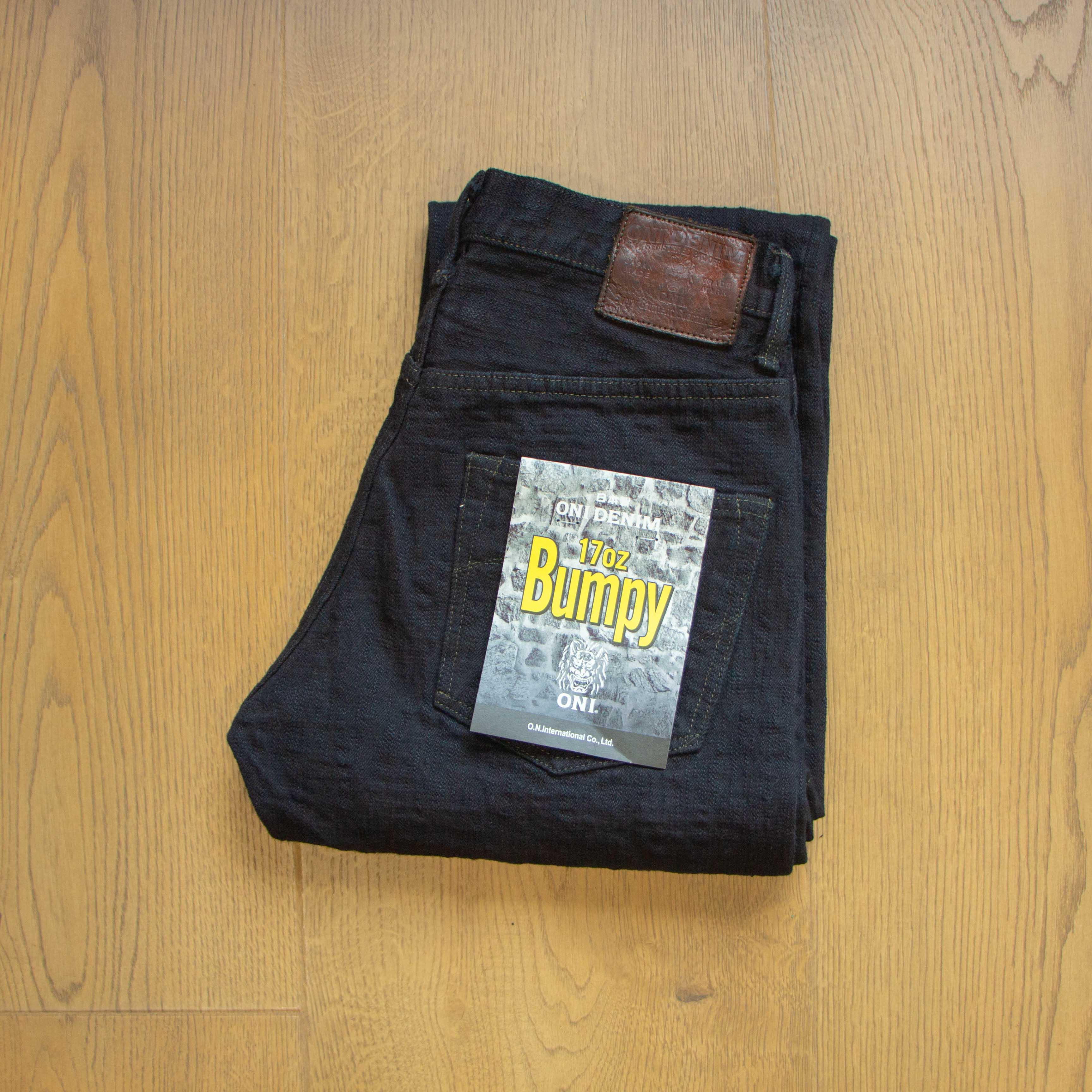 277-Bumpy Kuro Overdyed 17oz 過染雙染黑直筒牛仔褲